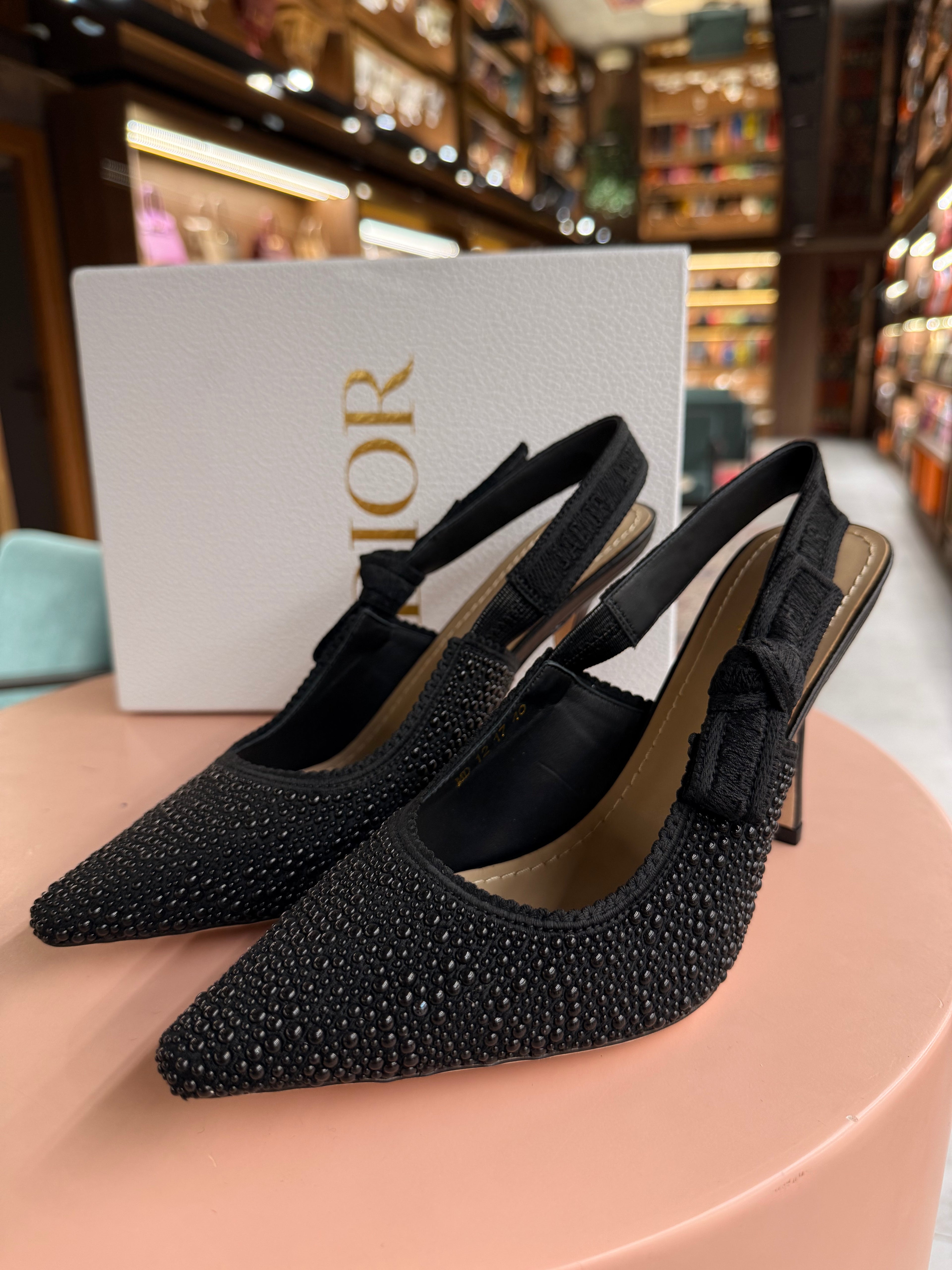 Dior | J'Adior Pump – Satin – Black – Silver Hardware