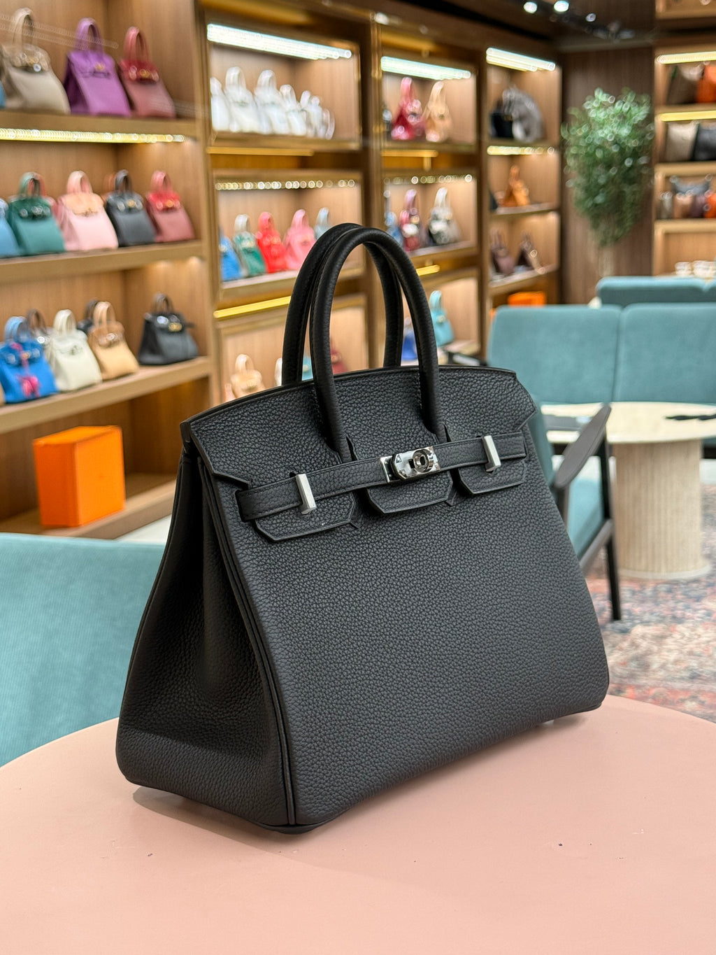 Hermes | Kelly (25) – Togo – Black – Palladium Hardware