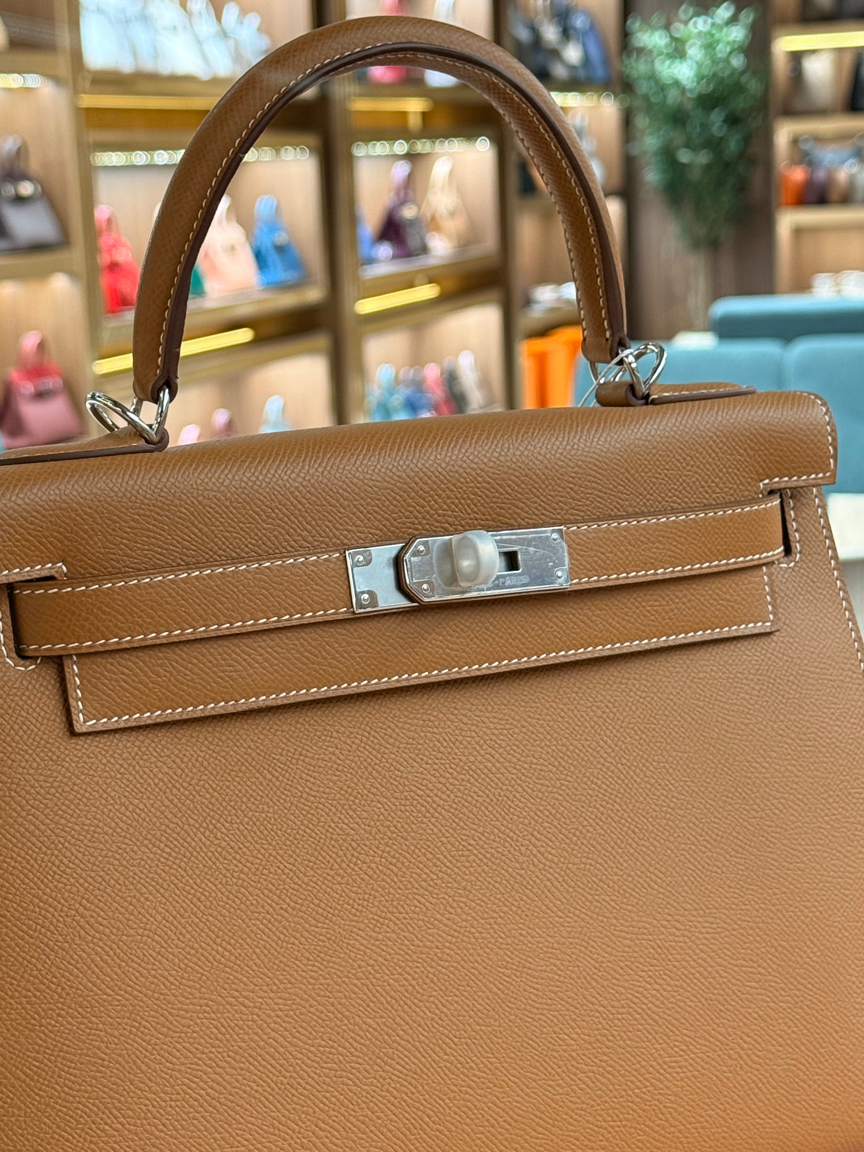Hermes | Kelly (28) – Epsom – Gold – Palladium Hardware