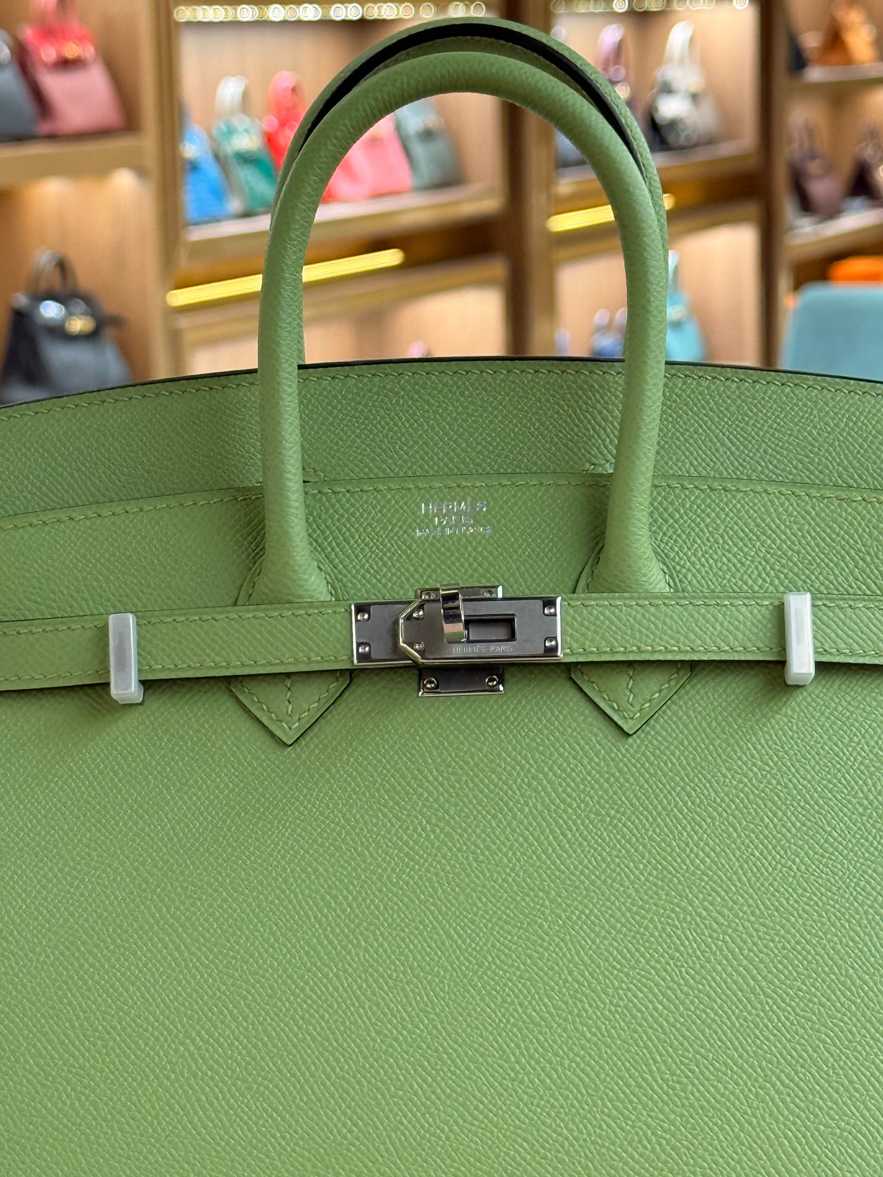 Hermes | Birkin (25) – Epsom – Vert Jade – Palladium Hardware