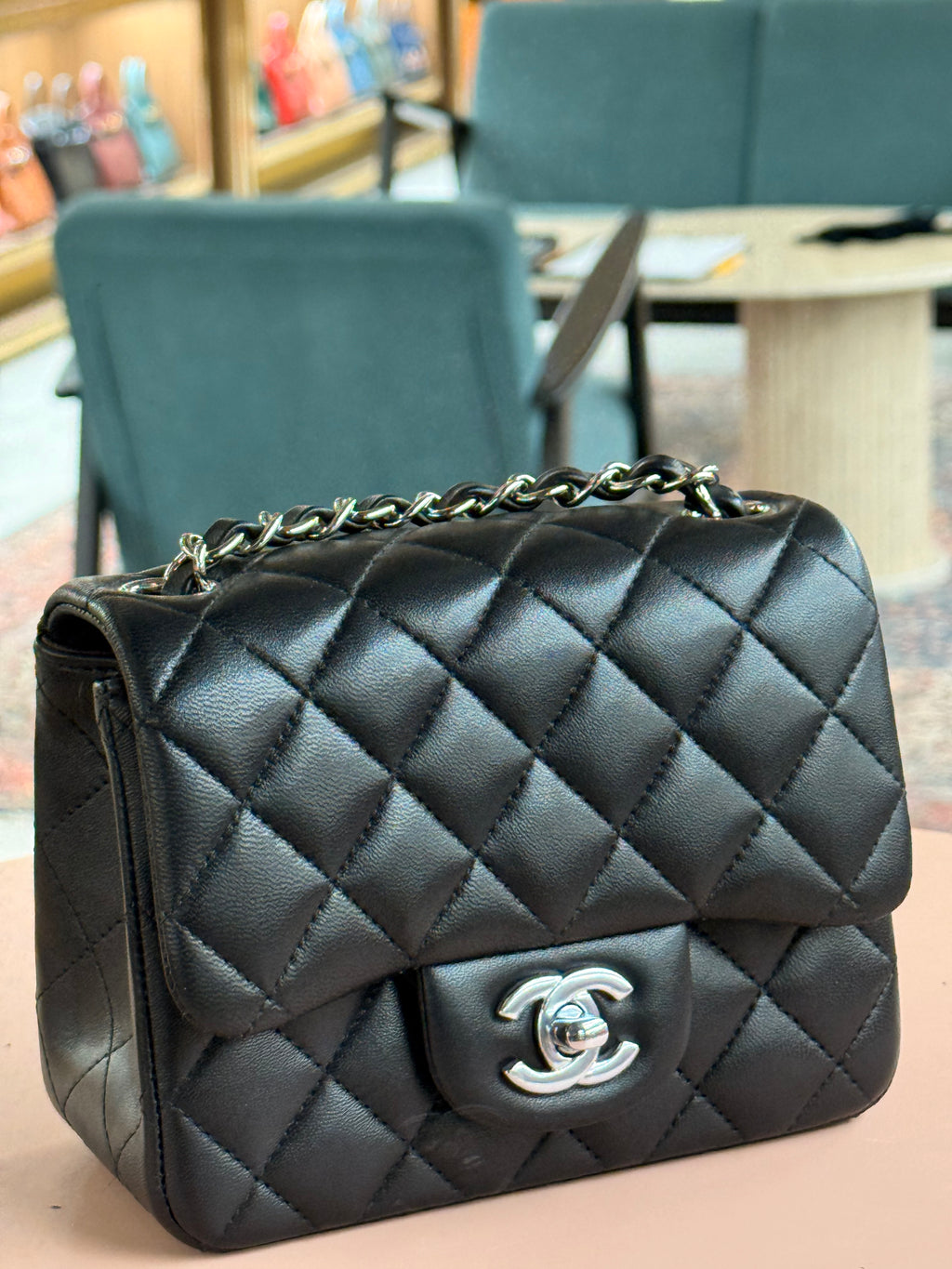Chanel | Classic Flap Bag (Mini) – Lambskin – Black – Silver Hardware