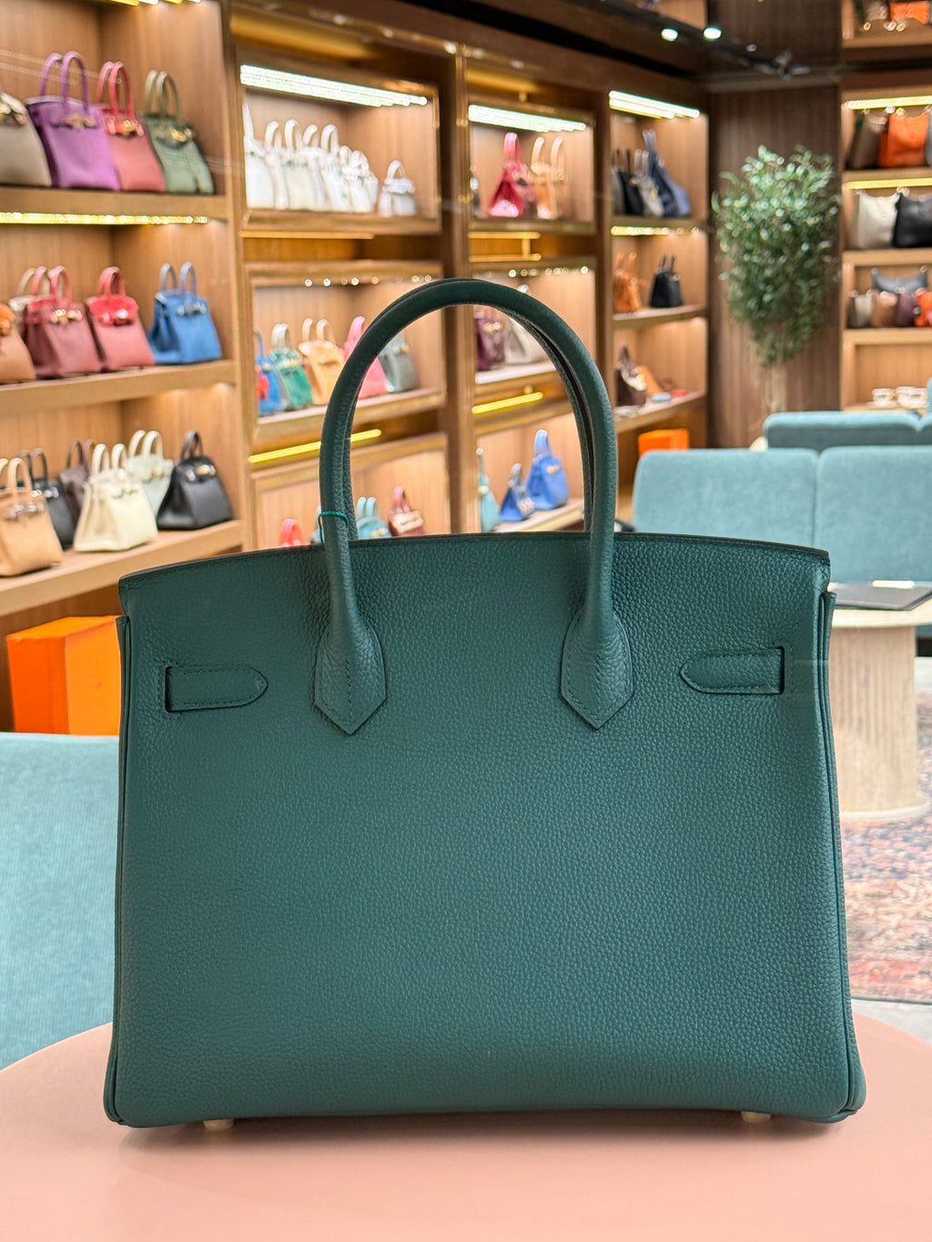 Hermes | Birkin (30) – Togo – Bleu Canard – Gold Hardware