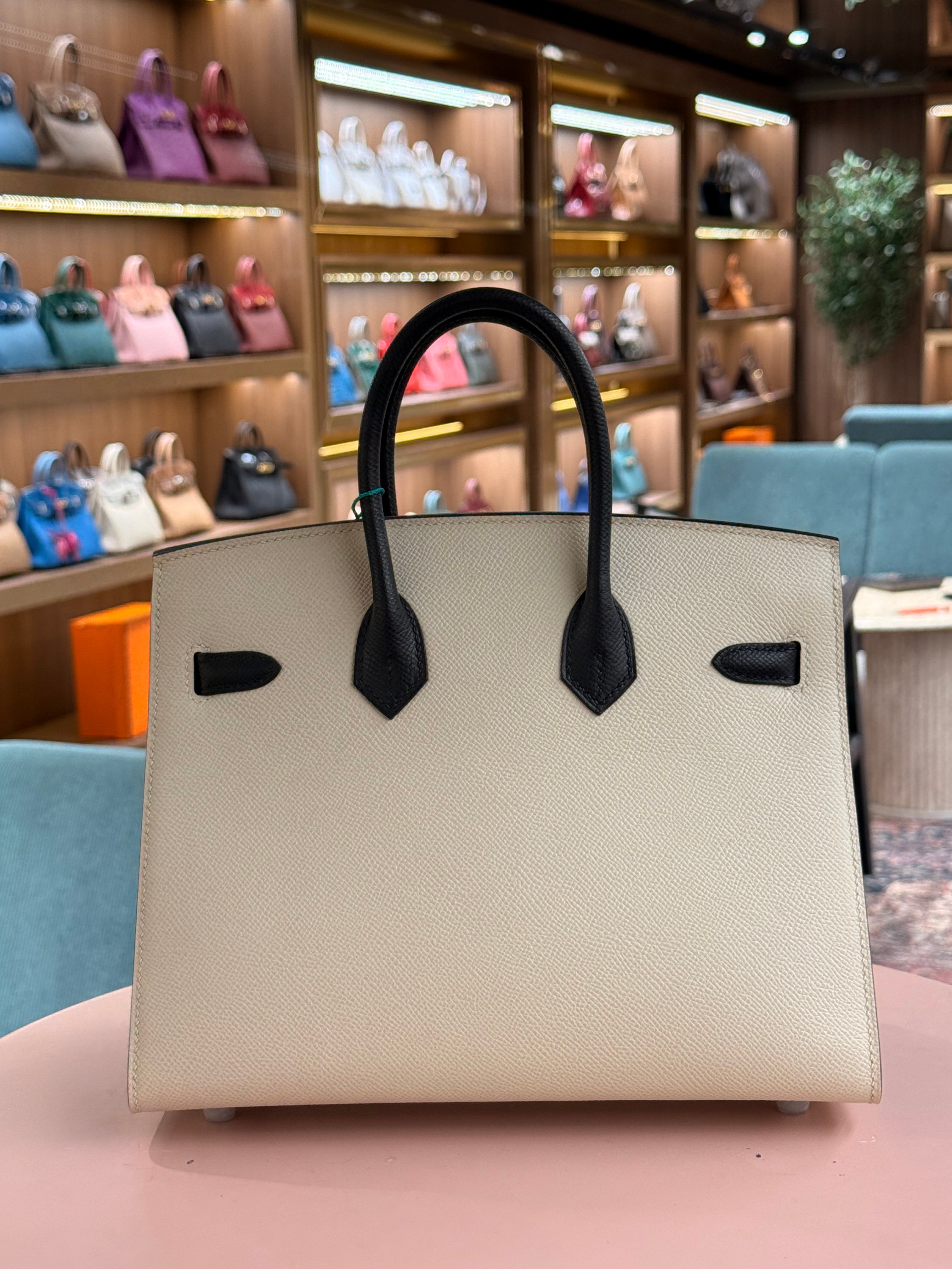 Hermes | Kelly (25) – Epsom – Cream – Palladium Hardware