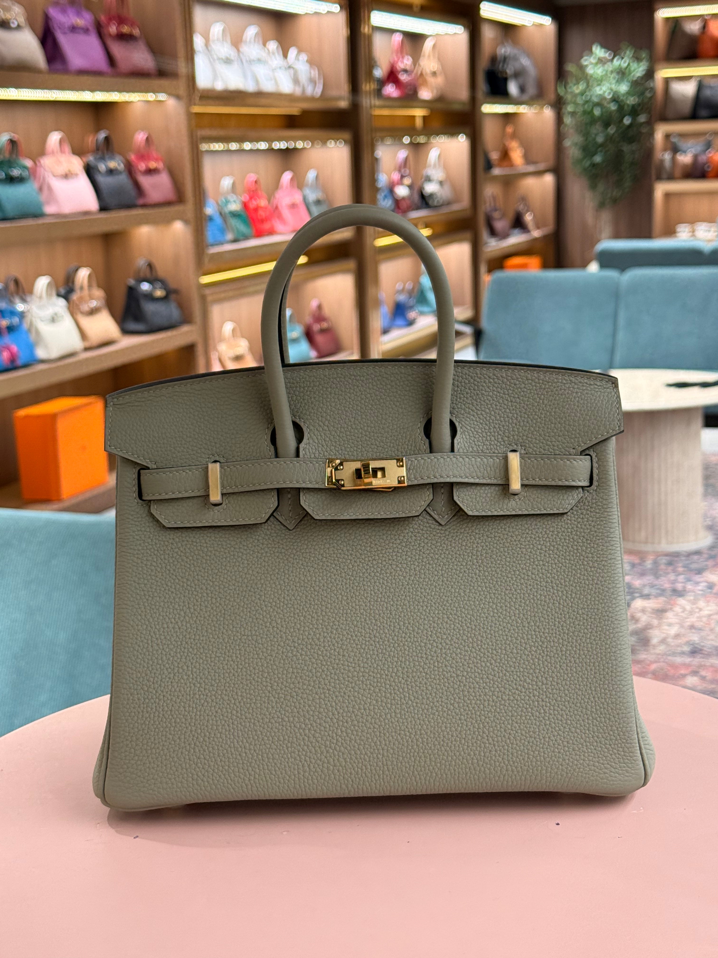 Hermes | Birkin (25) – Togo – Gris Tendre – Gold Hardware