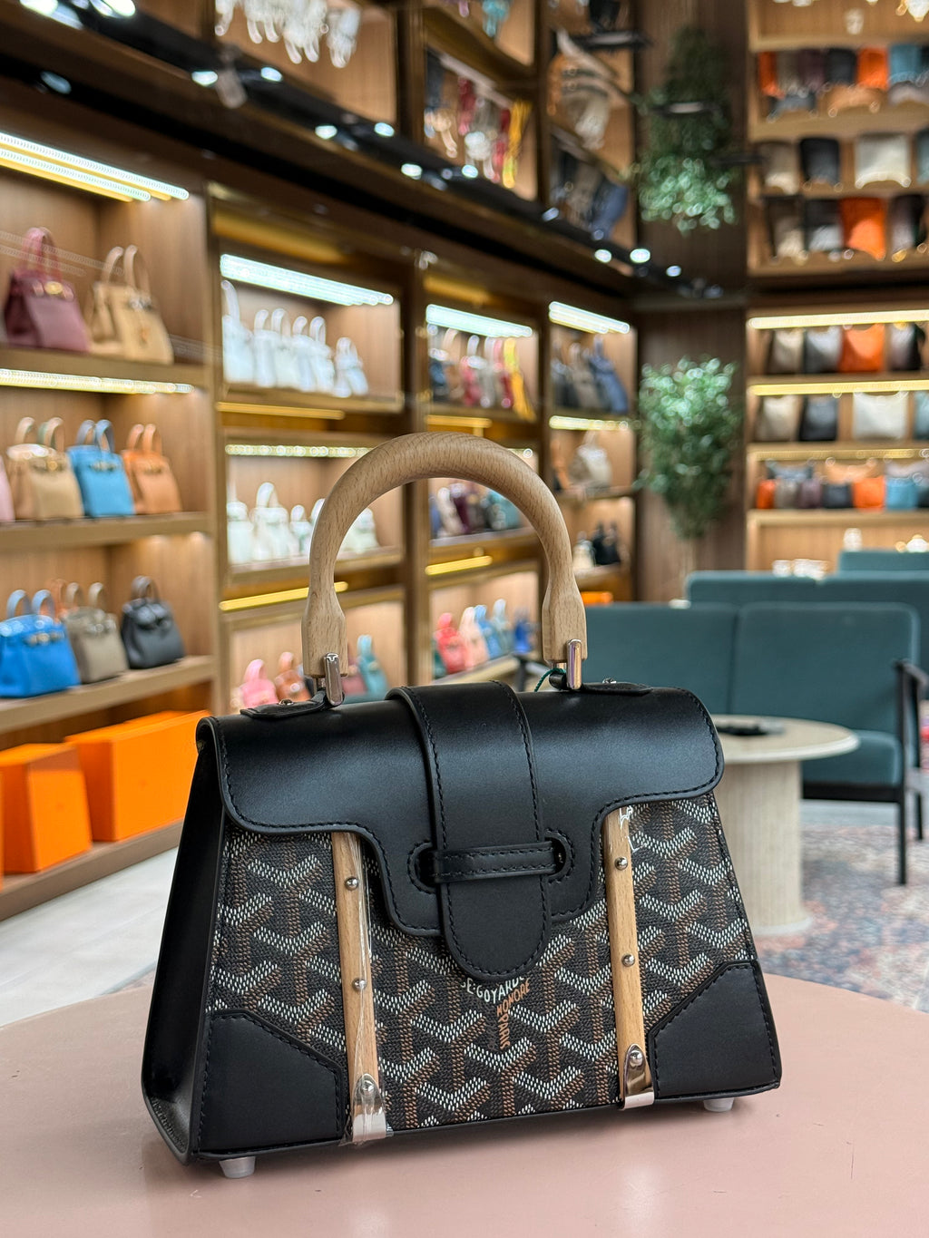 Goyard | Saigon (Mini) – Canvas – Black/Green – Silver Hardware