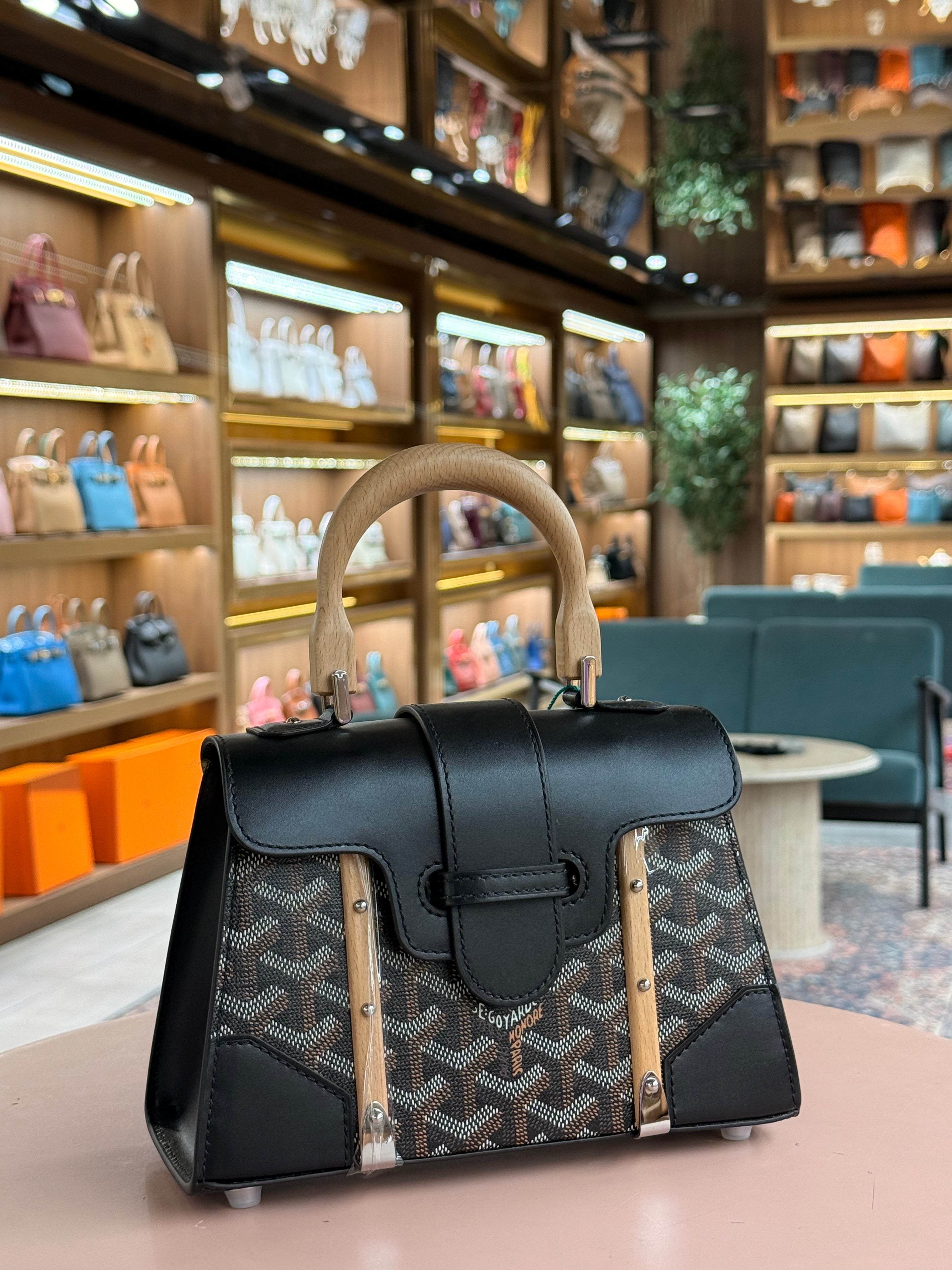 Goyard | Saigon (Mini) – Canvas – Black/Green – Silver Hardware