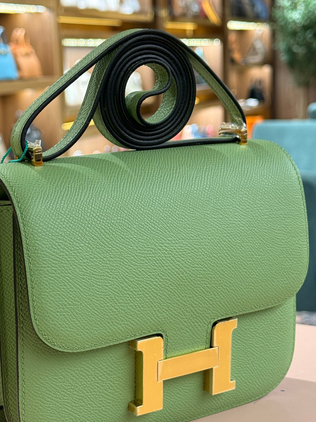 Hermes | Constance (18) – Epsom – Vert Jade – Gold Hardware