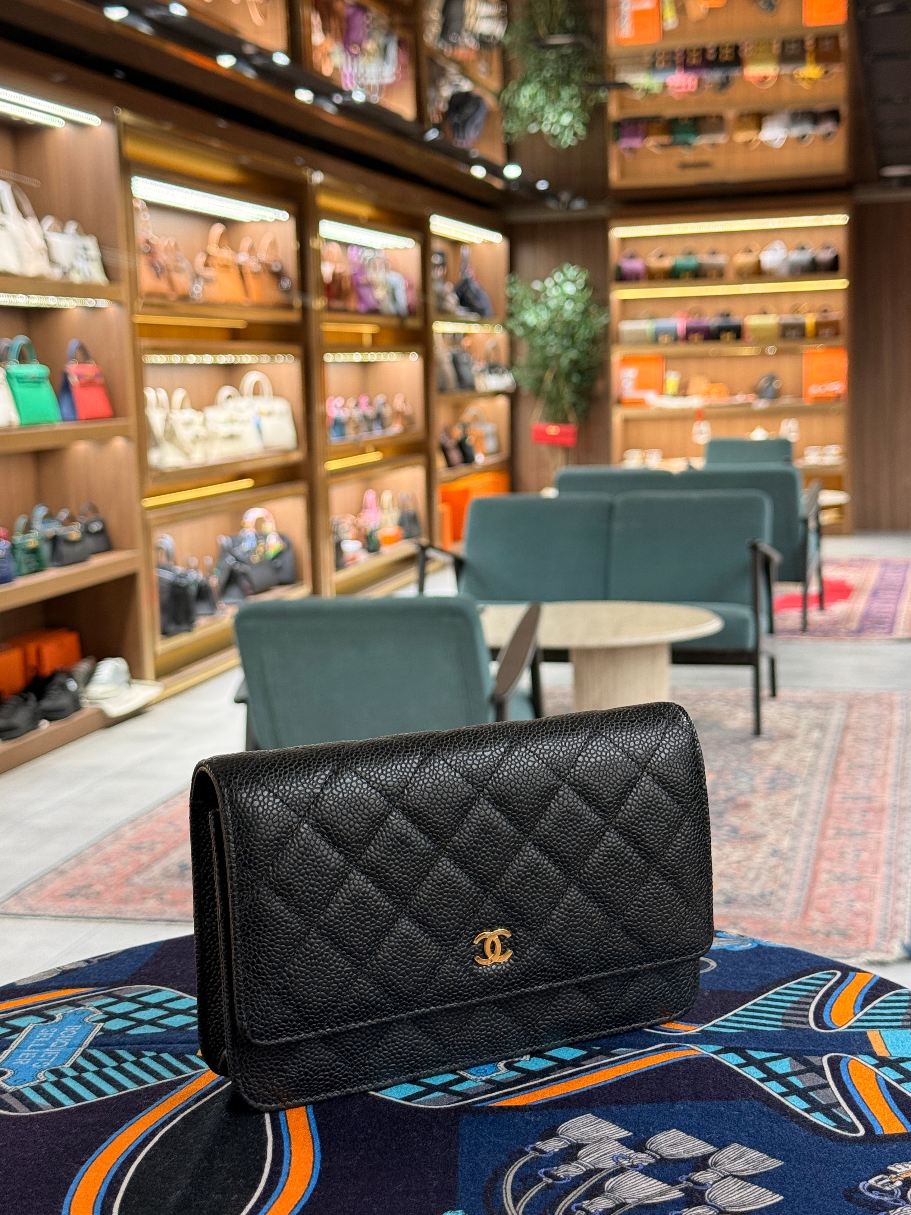 Chanel | Wallet on Chain (20) – Caviar – Black – Gold Hardware