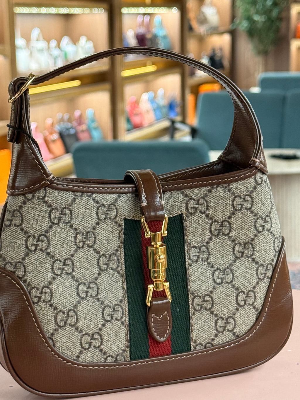 Gucci | Jackie-1961 (Mini) – Canvas – Beige/Brown – Gold Hardware