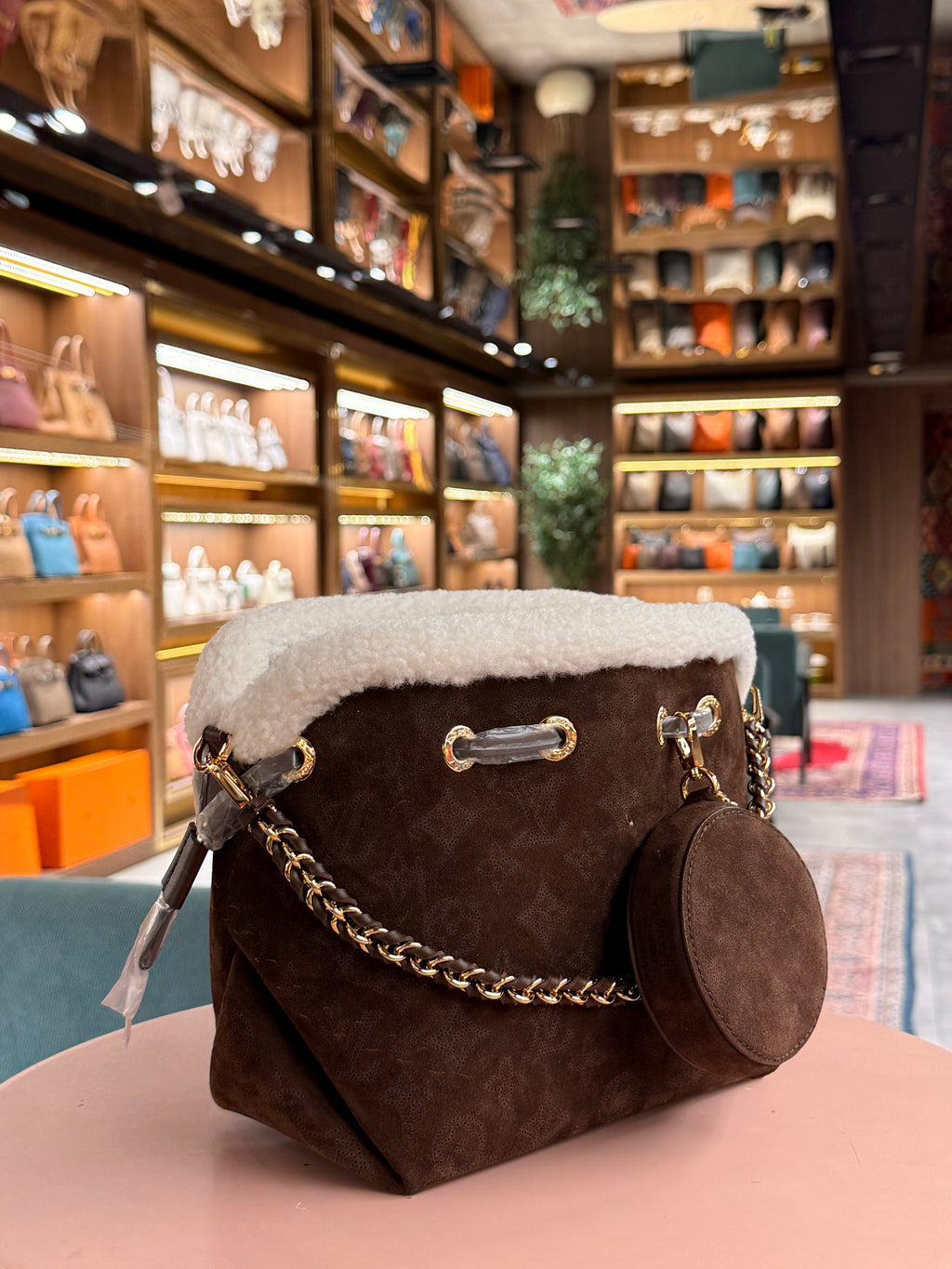 Louis Vuitton | Bella Mahina – Suede – Brown – Gold Hardware