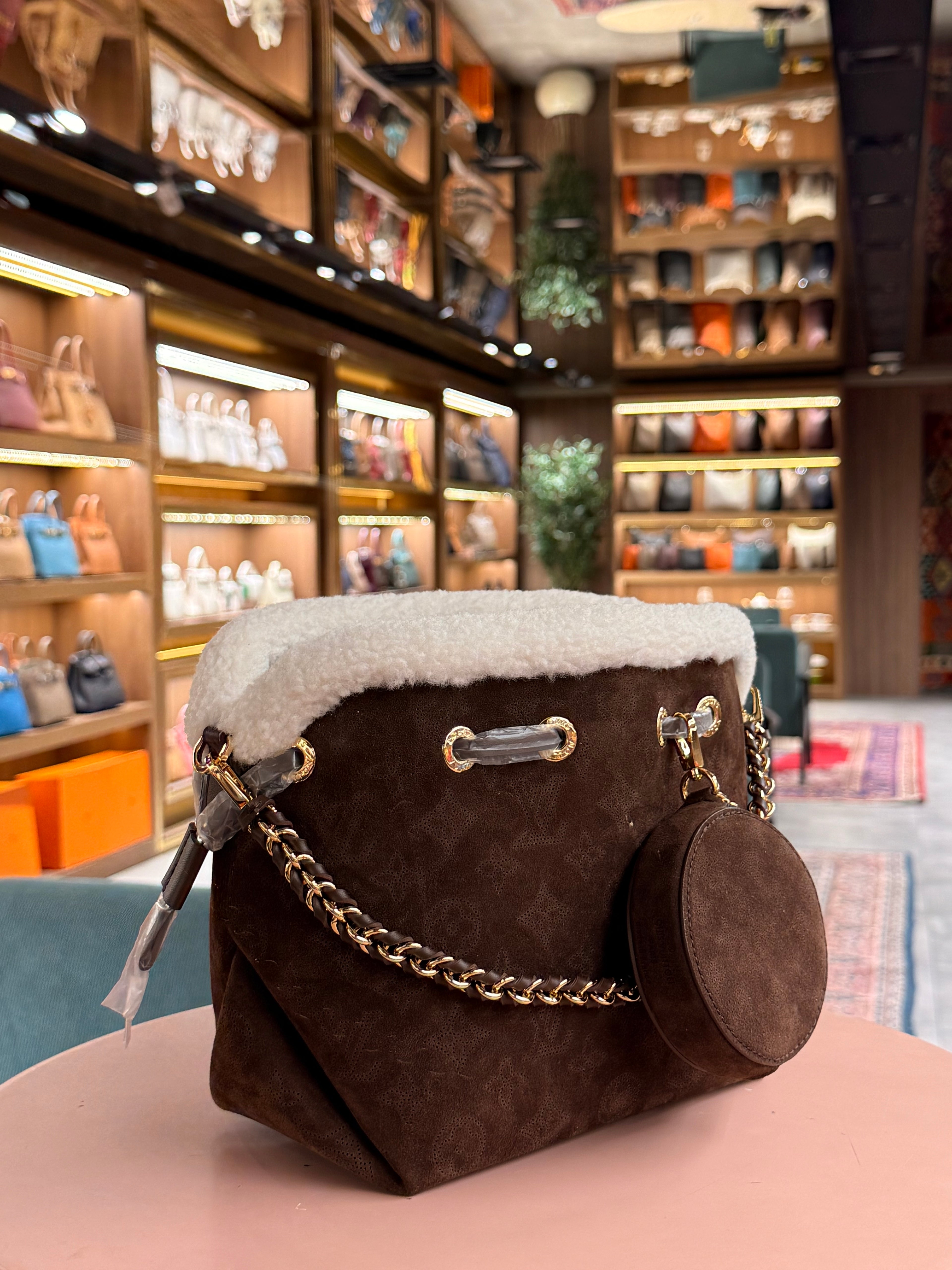 Louis Vuitton | Bella Mahina – Suede – Brown – Gold Hardware