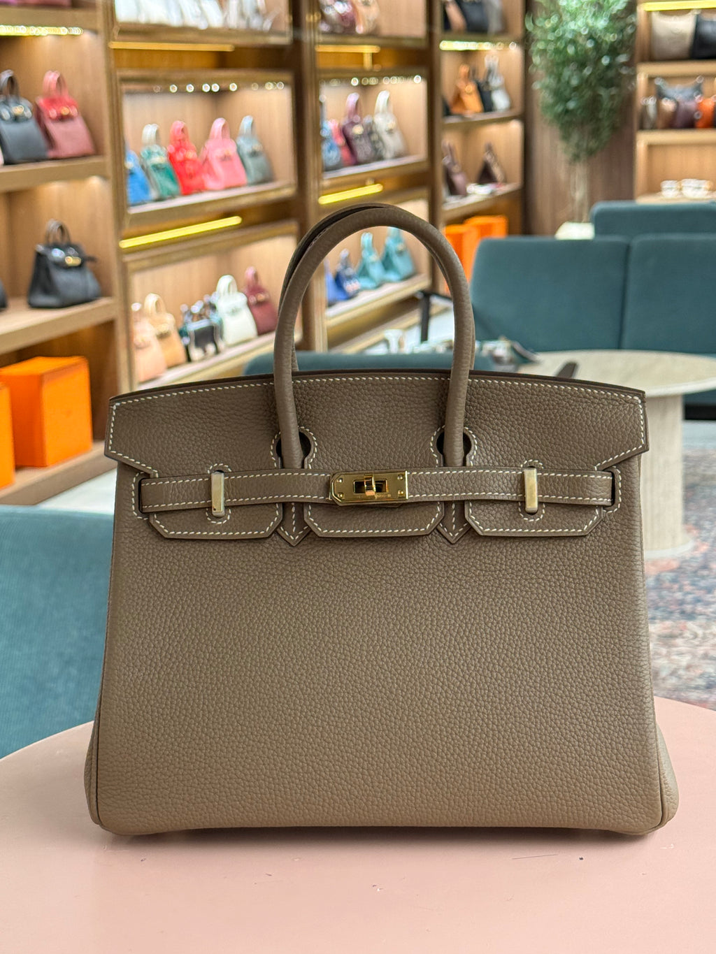 Hermes | Birkin (25) – Togo – Etoupe – Gold Hardware