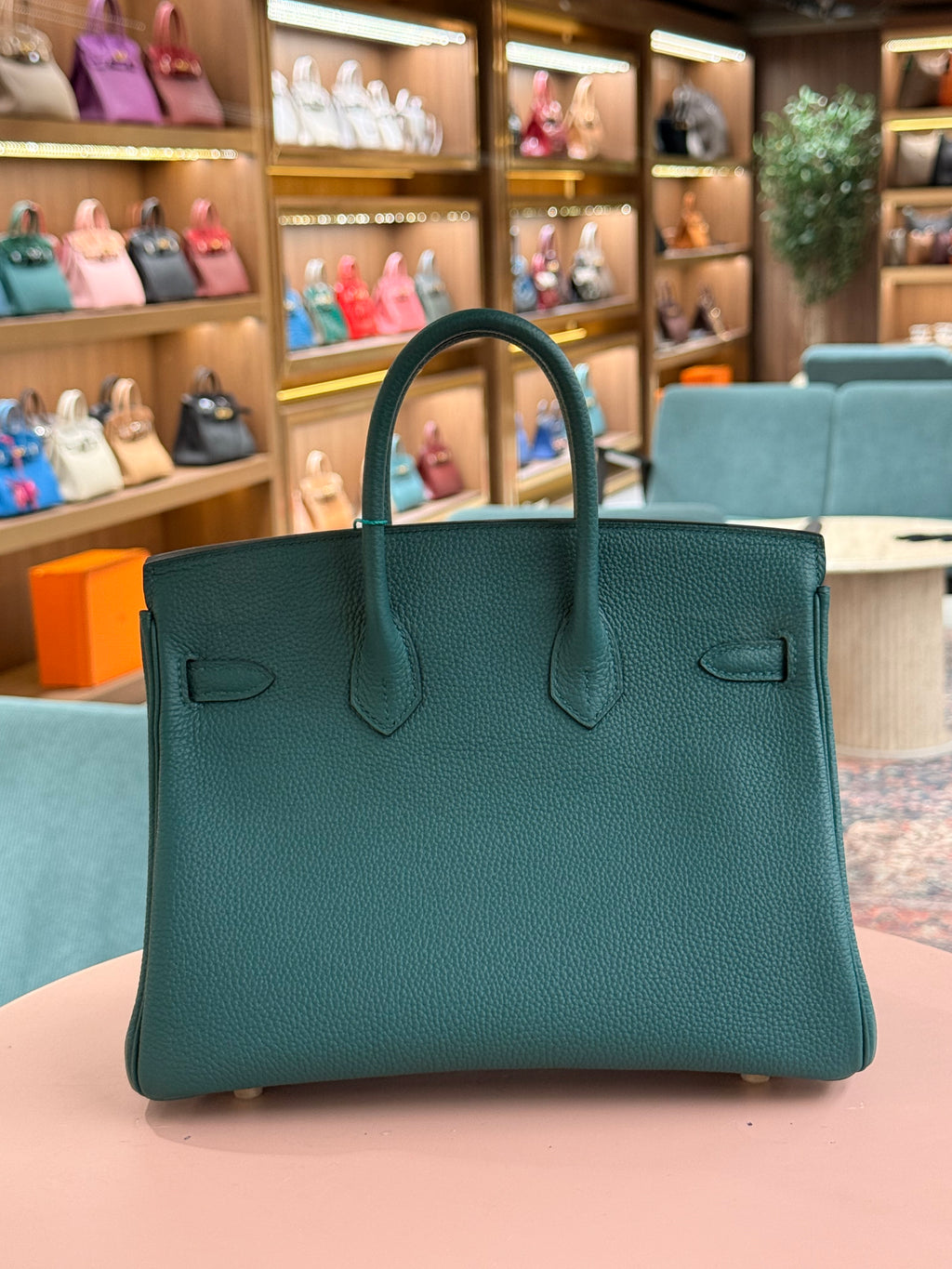 Hermes | Birkin (25) – Togo – Bleu Canard – Gold Hardware