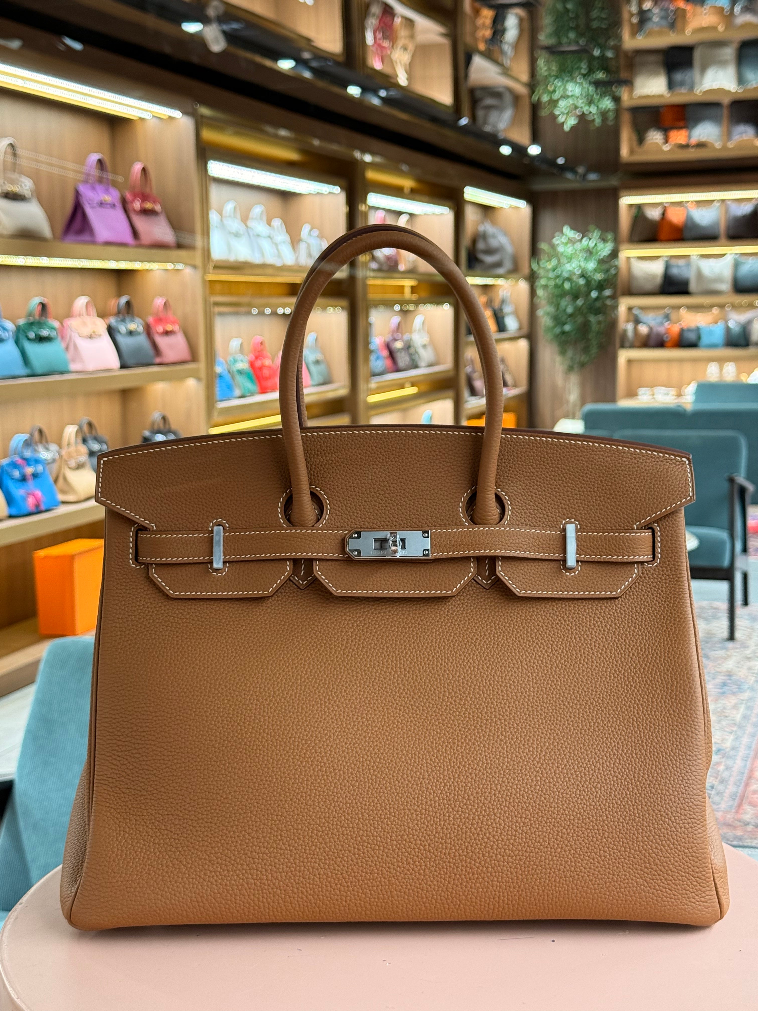 Hermes | Birkin (35) – Togo – Gold – Palladium Hardware