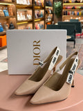 Dior | J'Adior Pump – Fabric – Beige – Black Hardware