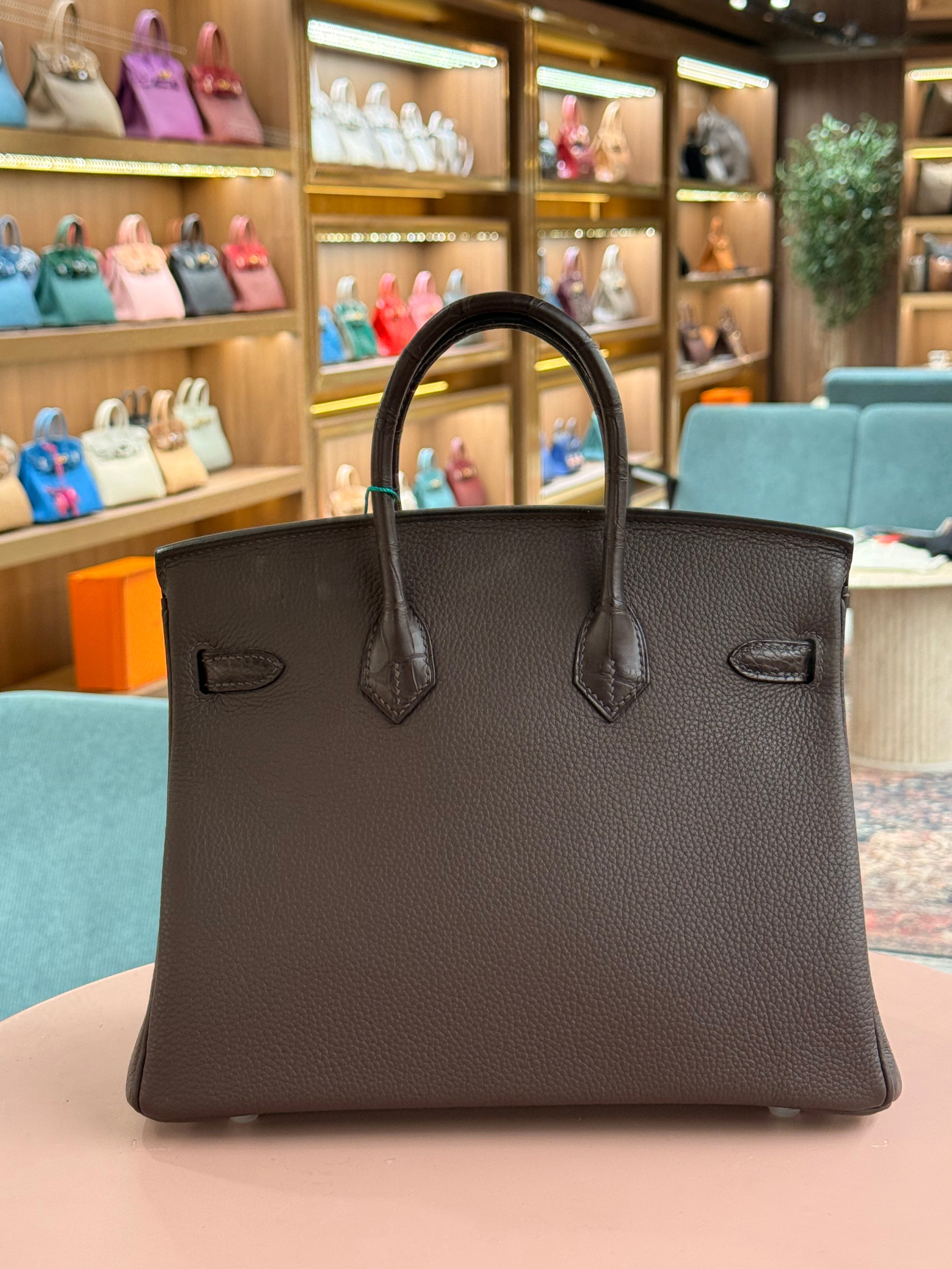 Hermes | Birkin (25) – Togo – Etoupe – Palladium Hardware