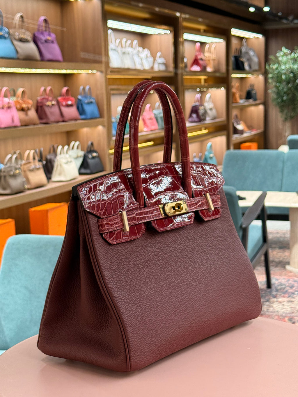 Hermes | Birkin (30) – Togo – Rouge H – Gold Hardware