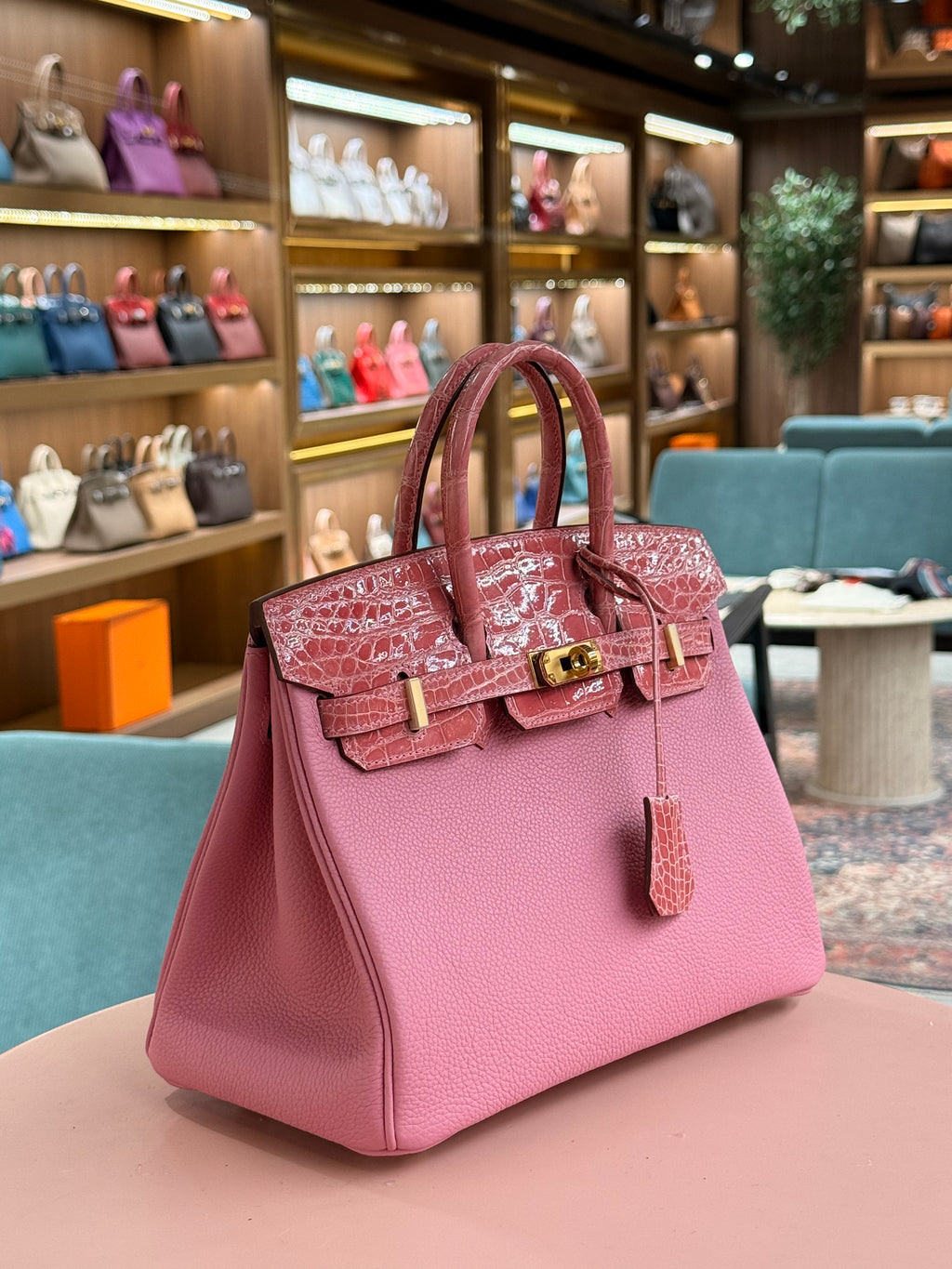 Hermes | Birkin (25) – Togo – Rose Poudre – Gold Hardware