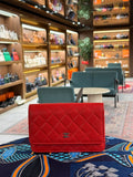 Chanel | Wallet on Chain (20) – Caviar – Red – Silver Hardware