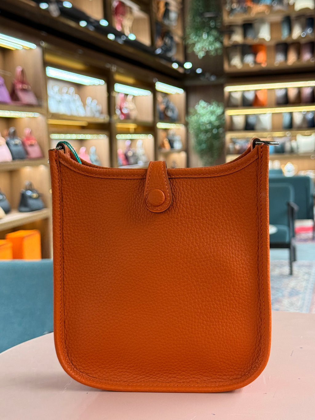 Hermes | Evelyne (Small) – Epsom – Orange – Gold Hardware