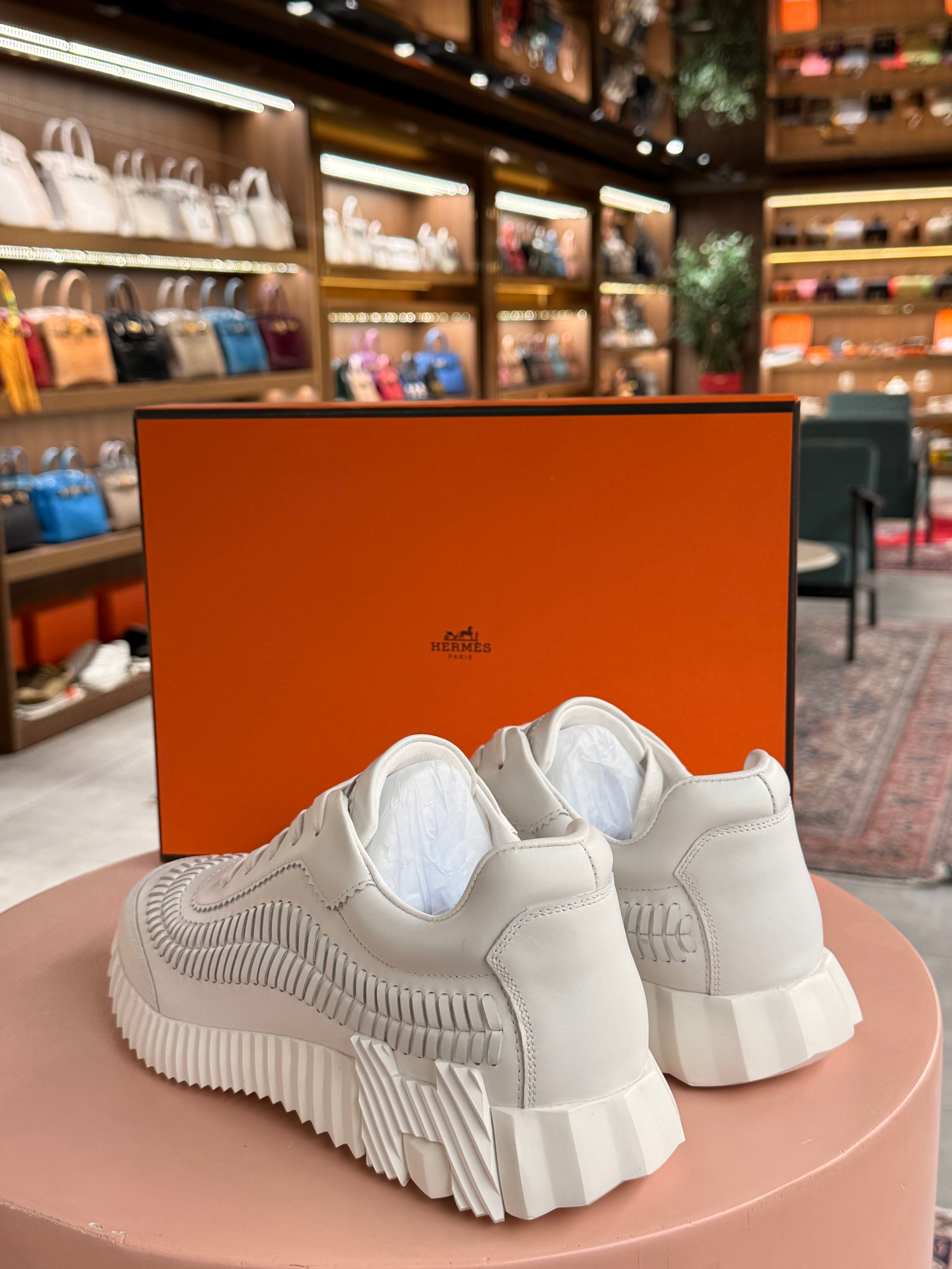Hermes | Bouncing – Leather – White – Silver Hardware