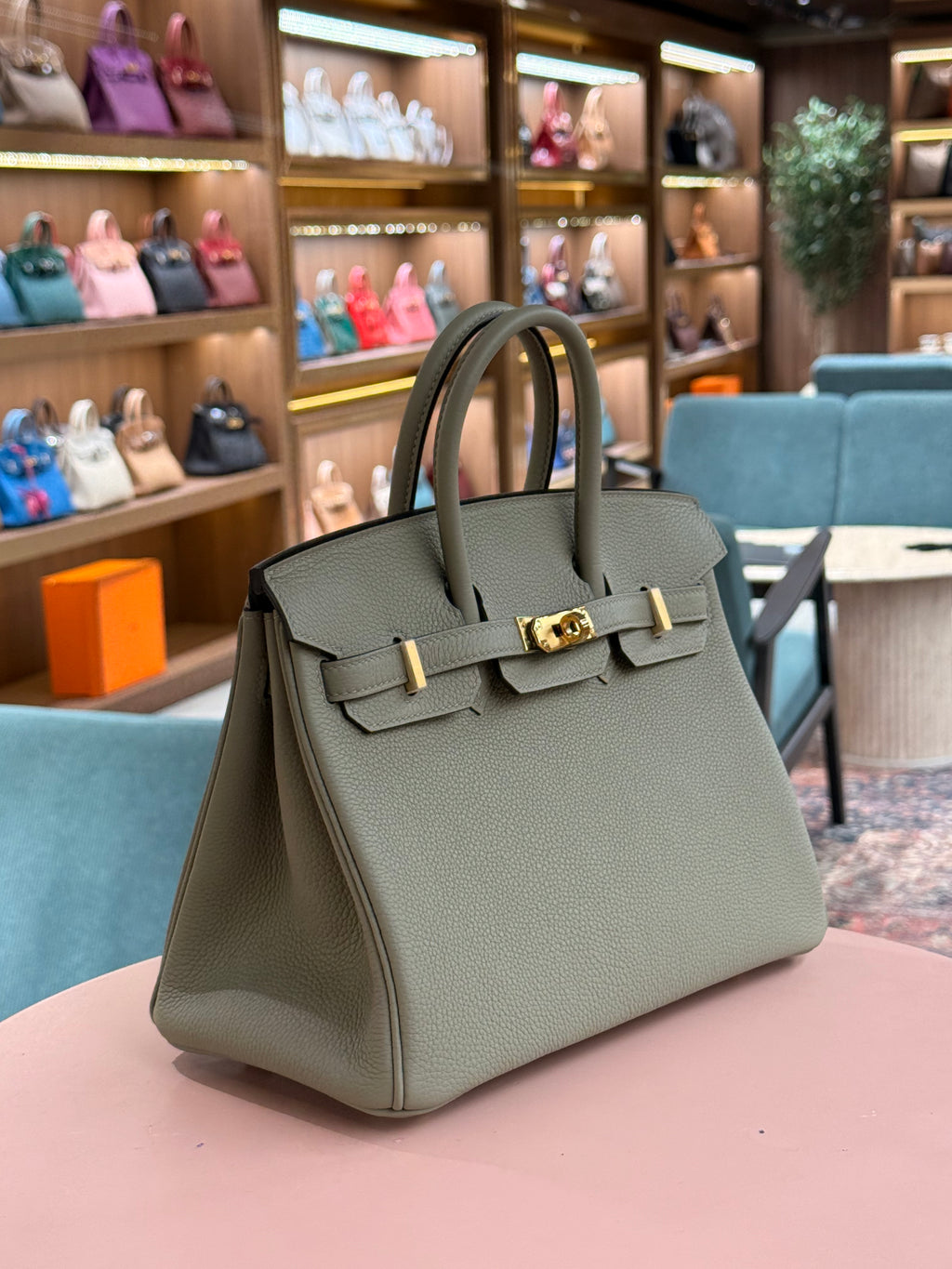 Hermes | Birkin (25) – Togo – Gris Tendre – Gold Hardware