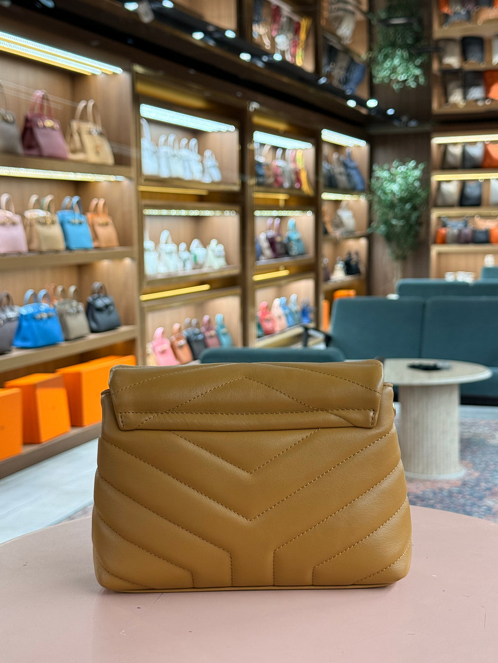 YSL | Lou Lou Toy – Leather – Caramel – Gold Hardware