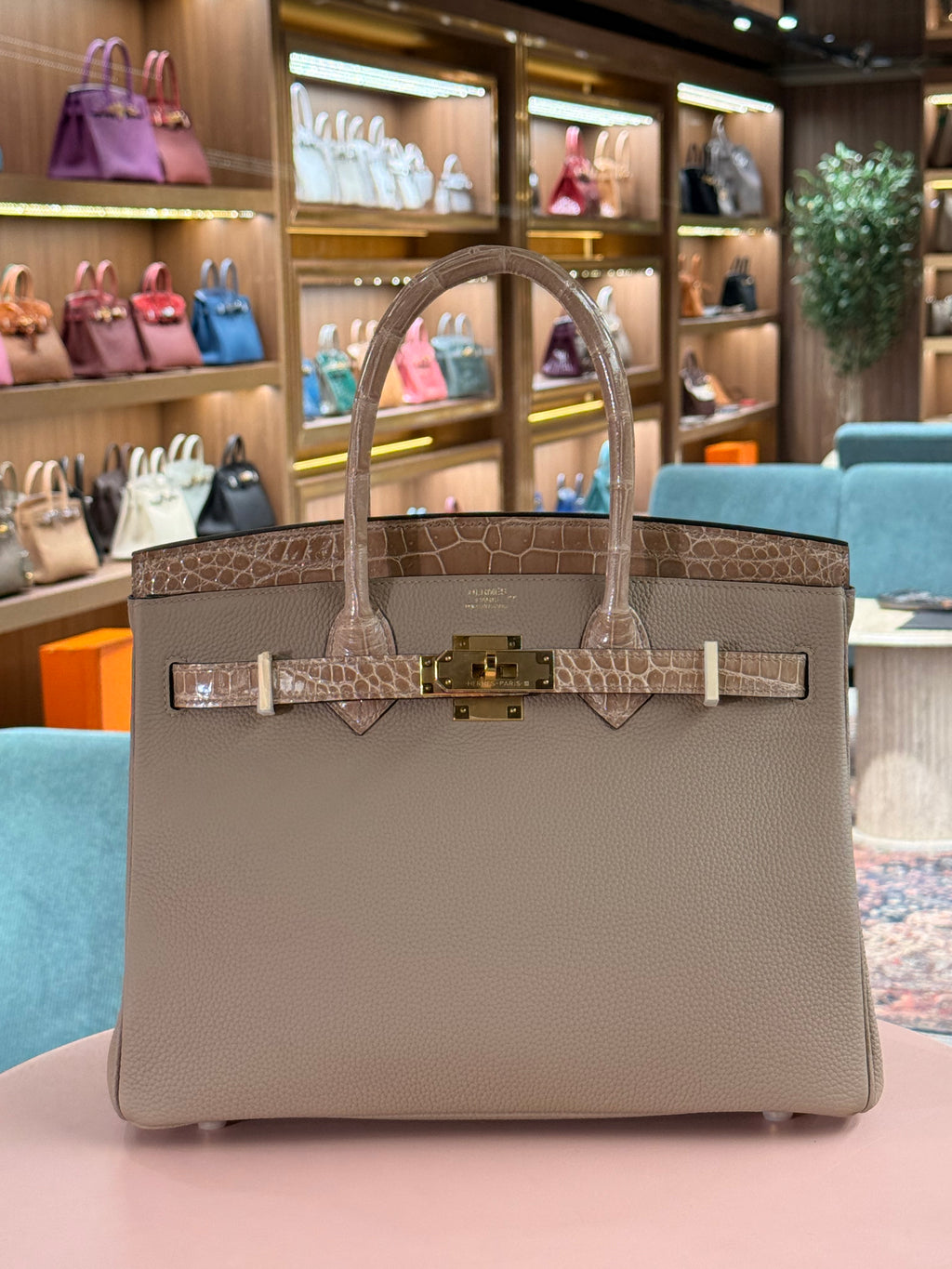 Hermes | Birkin-Touch (30) – Togo – Etoupe – Gold Hardware