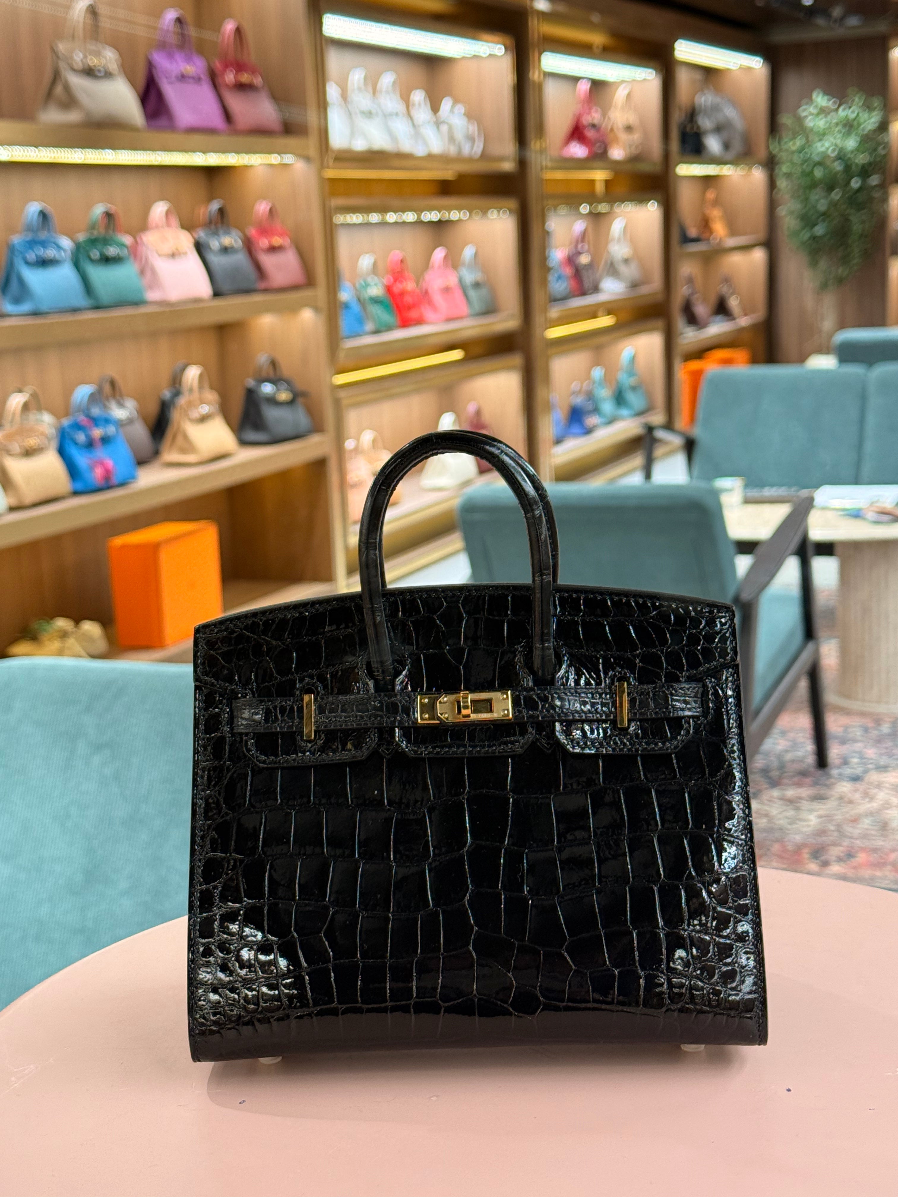 Hermes | Birkin (20) – Crocodile – Black – Gold Hardware