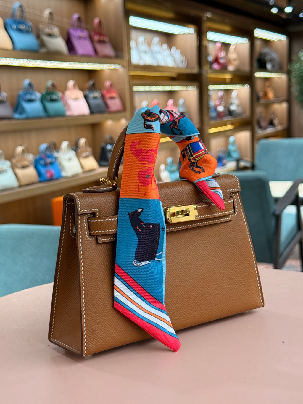 Hermes | Kelly (Mini) – Epsom – Gold – Gold Hardware