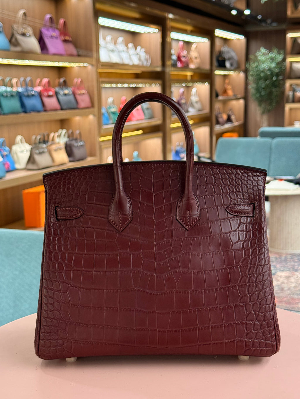 Hermes | Birkin (25) – Crocodile – Rouge H – Gold Hardware