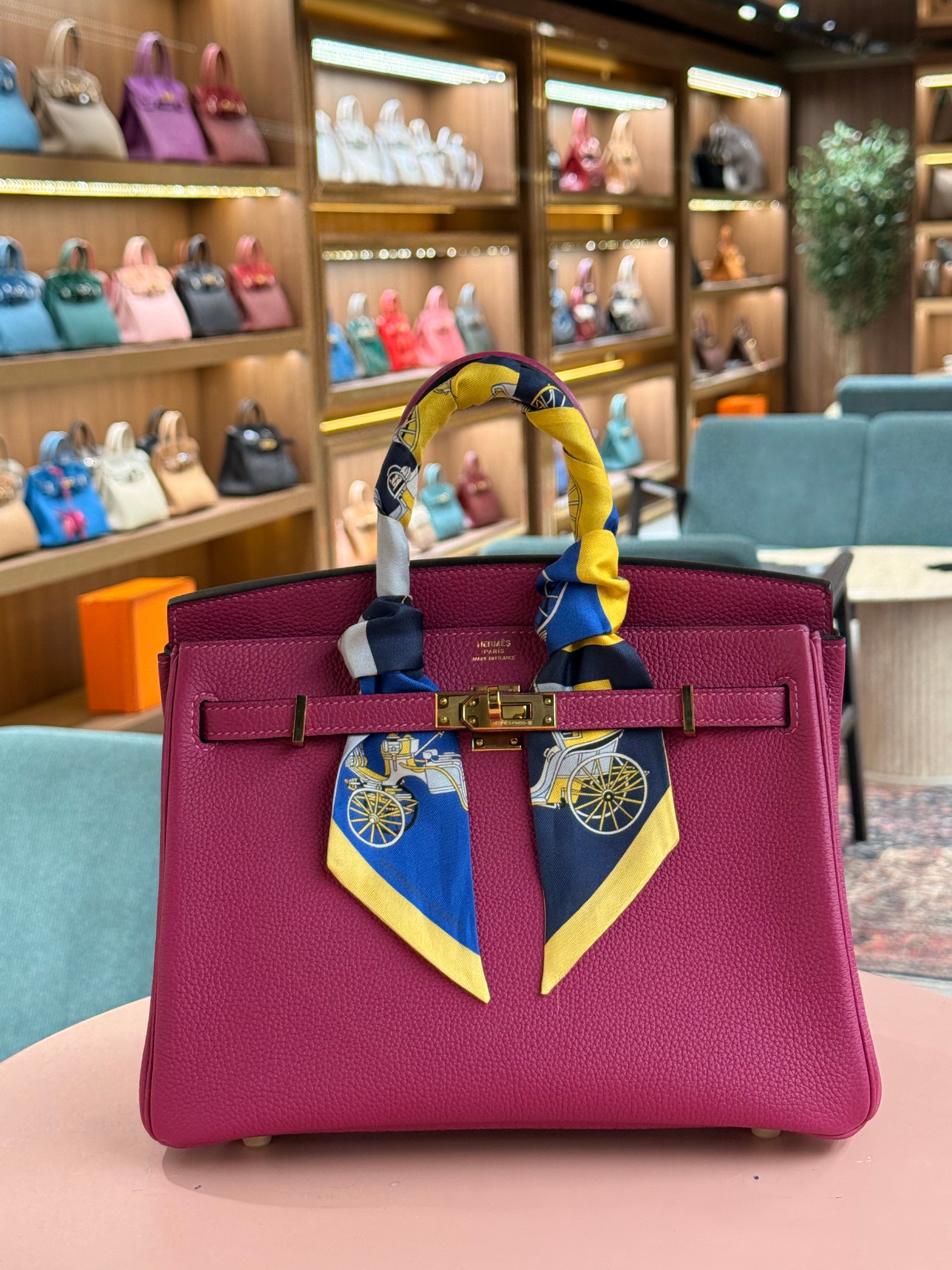 Hermes | Birkin (25) – Togo – Fuchsia – Gold Hardware