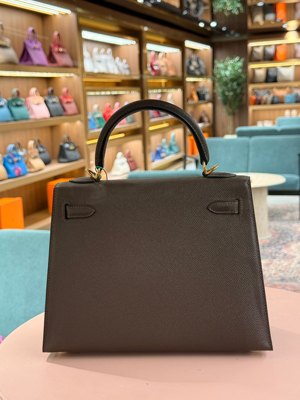 Hermes | Kelly (25) – Epsom – Etoupe – Gold Hardware