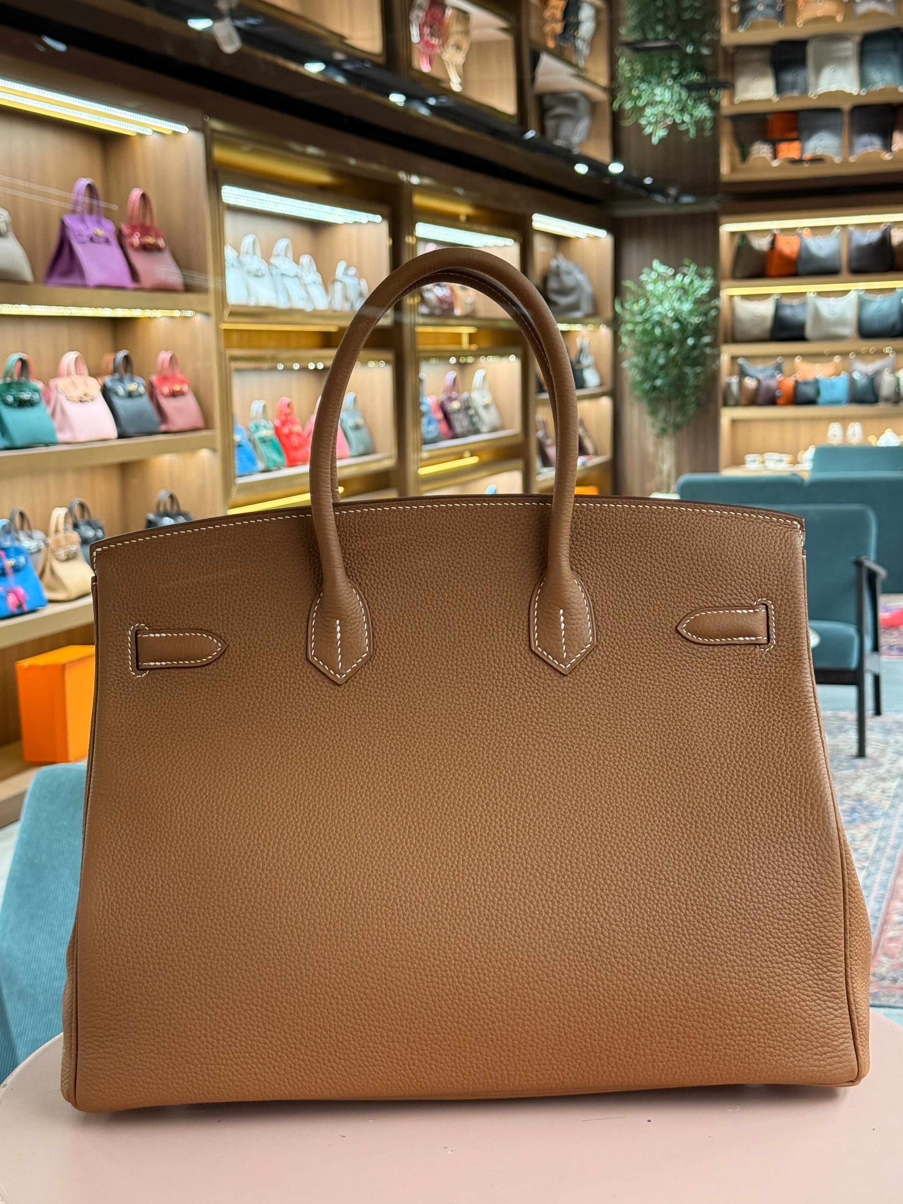 Hermes | Birkin (35) – Togo – Gold – Palladium Hardware