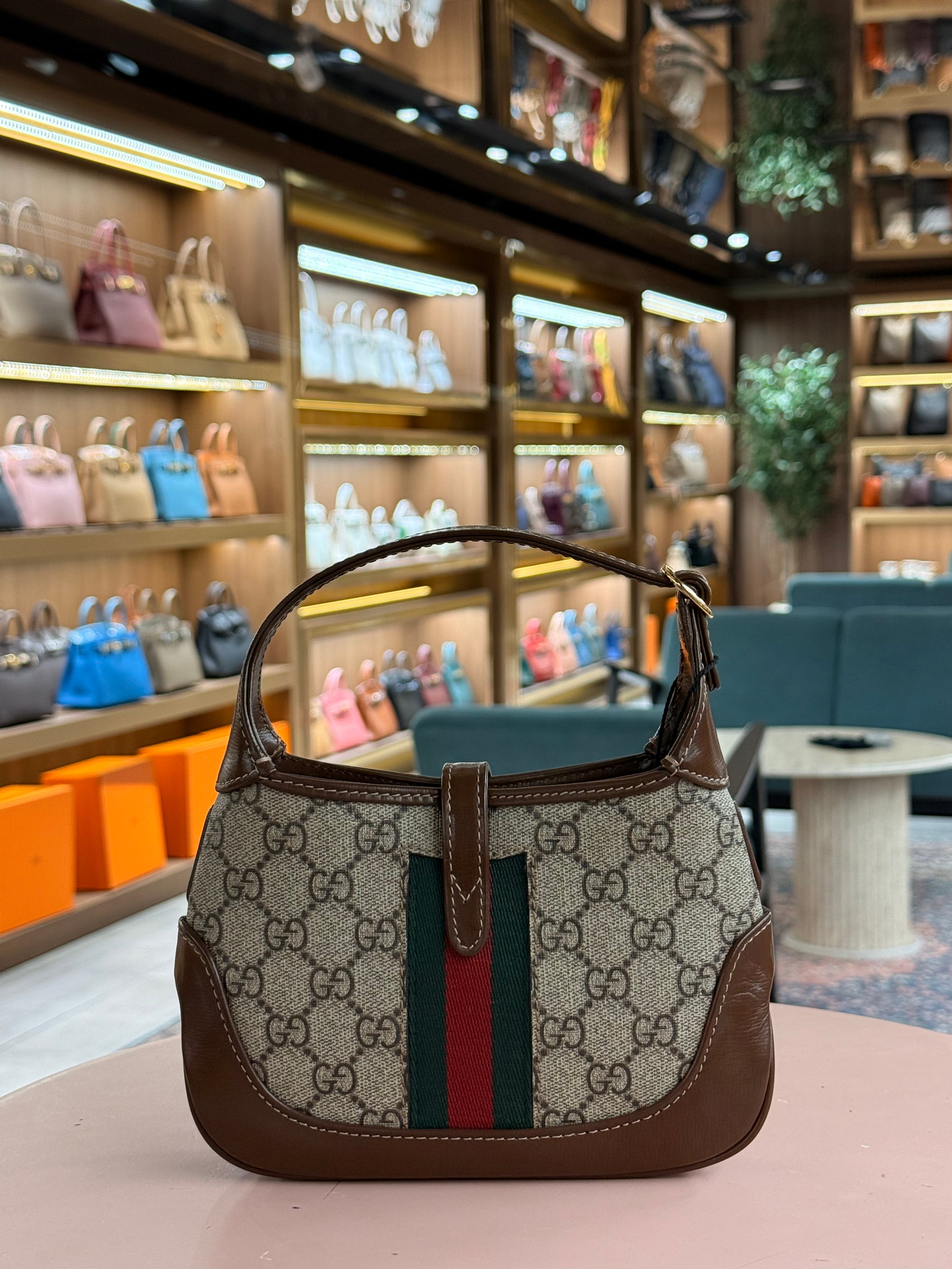 Gucci | Jackie-1961 (Mini) – Canvas – Beige/Brown – Gold Hardware