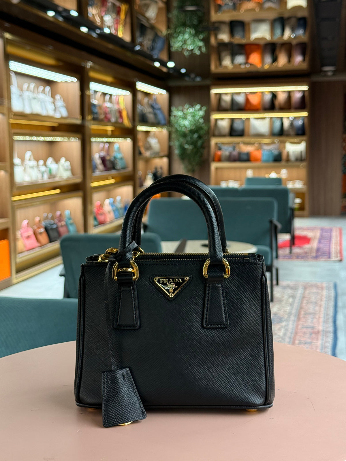 Prada | Galleria (Mini) – Saffiano – Black – Gold Hardware
