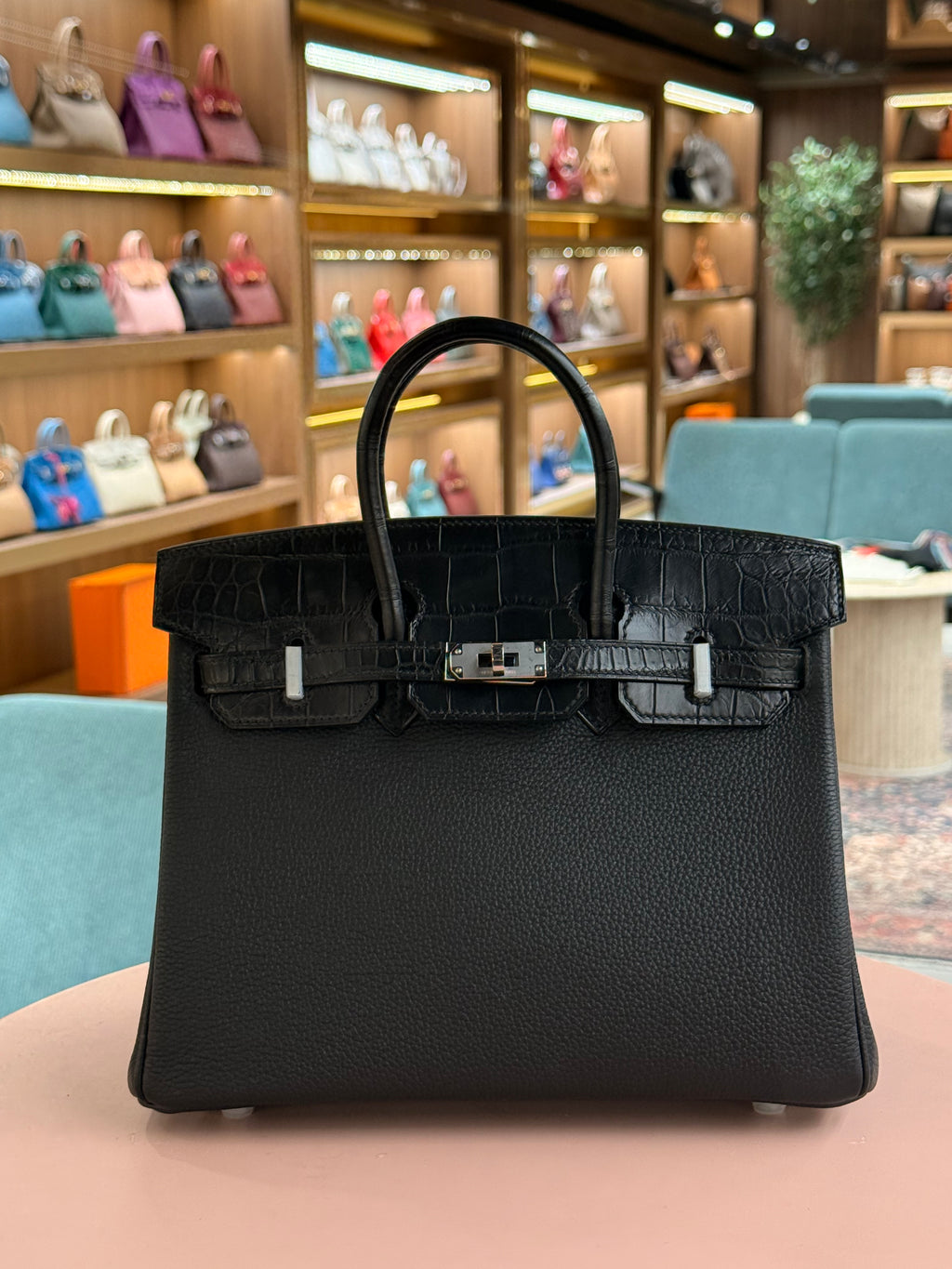 Hermes | Birkin (25) – Togo – Black – Palladium Hardware