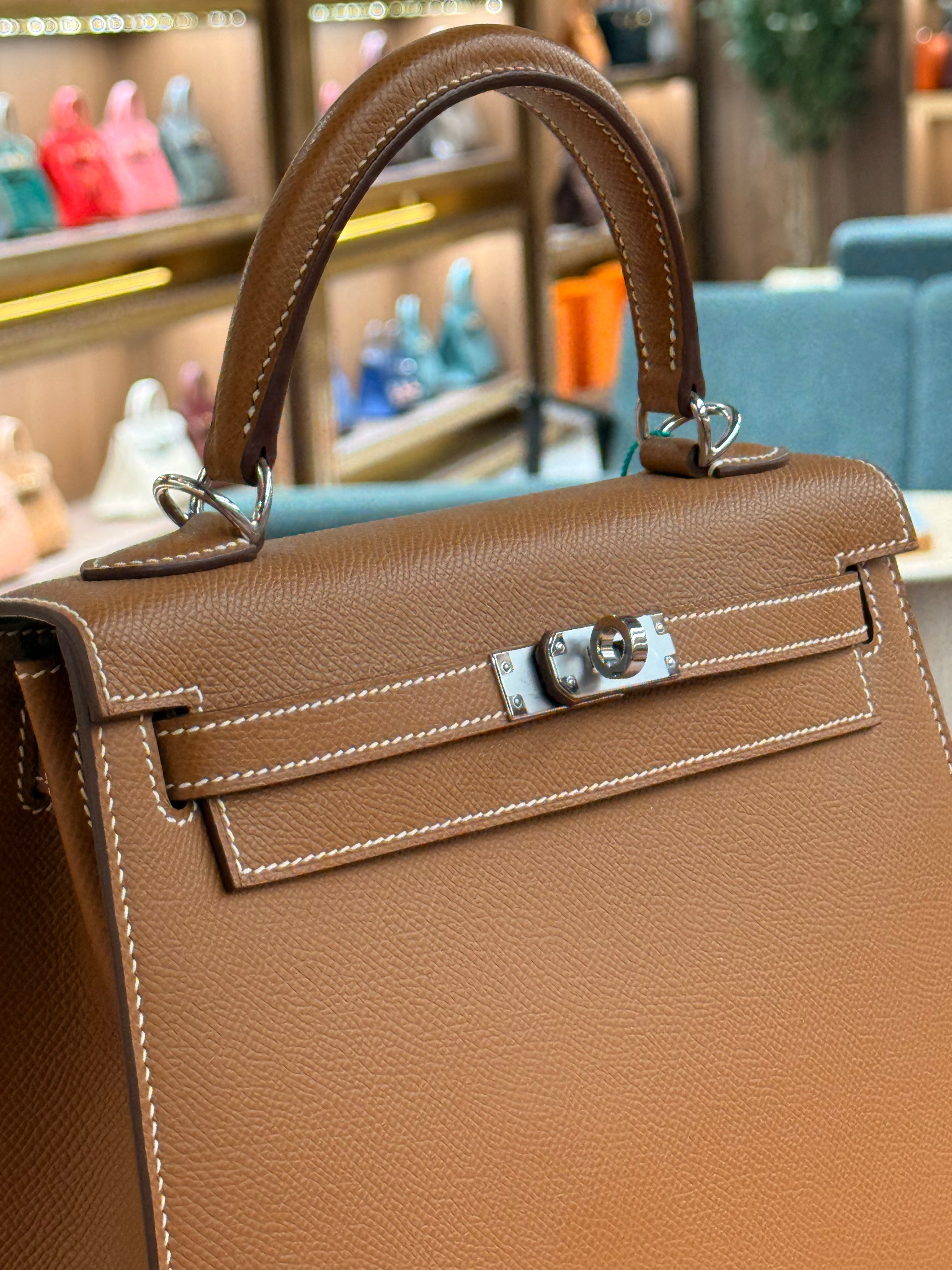 Hermes | Kelly (25) – Epsom – Gold – Palladium Hardware