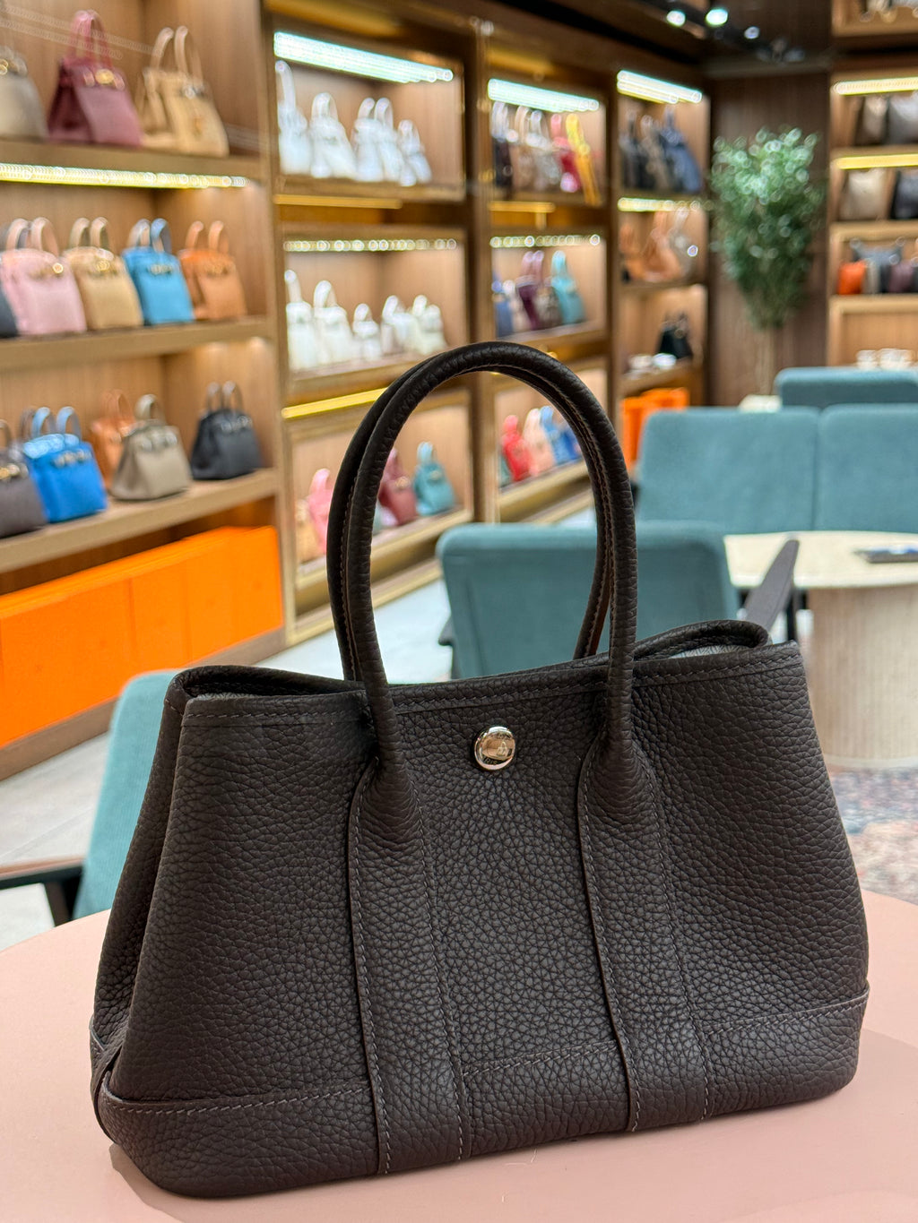 Hermes | Garden Party (23) – Togo – Brown – Gold Hardware