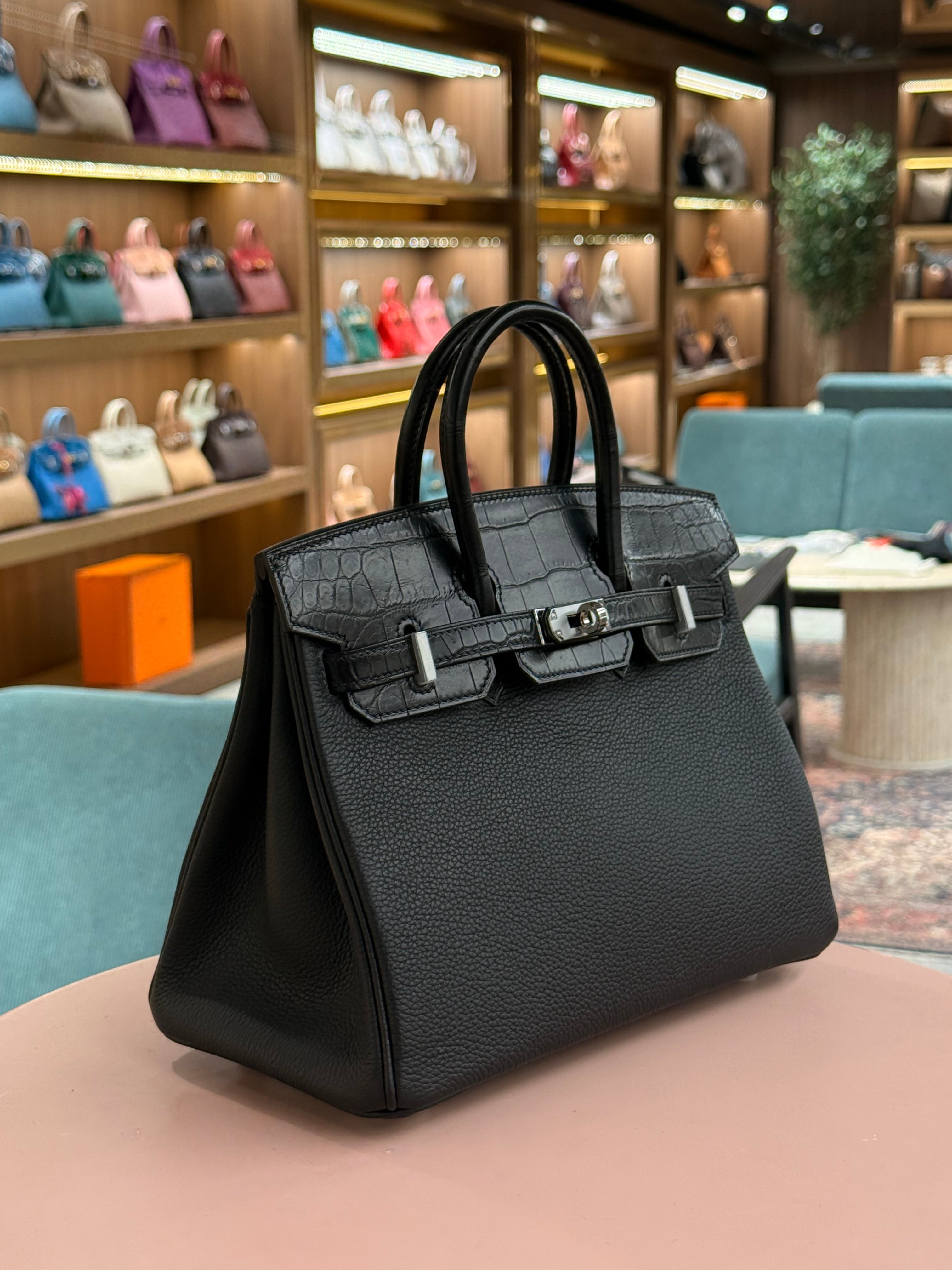 Hermes | Birkin (25) – Togo – Black – Palladium Hardware