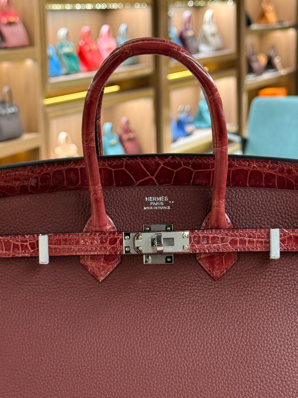 Hermes | Birkin Touch (25) – Togo – Rouge H – Palladium Hardware