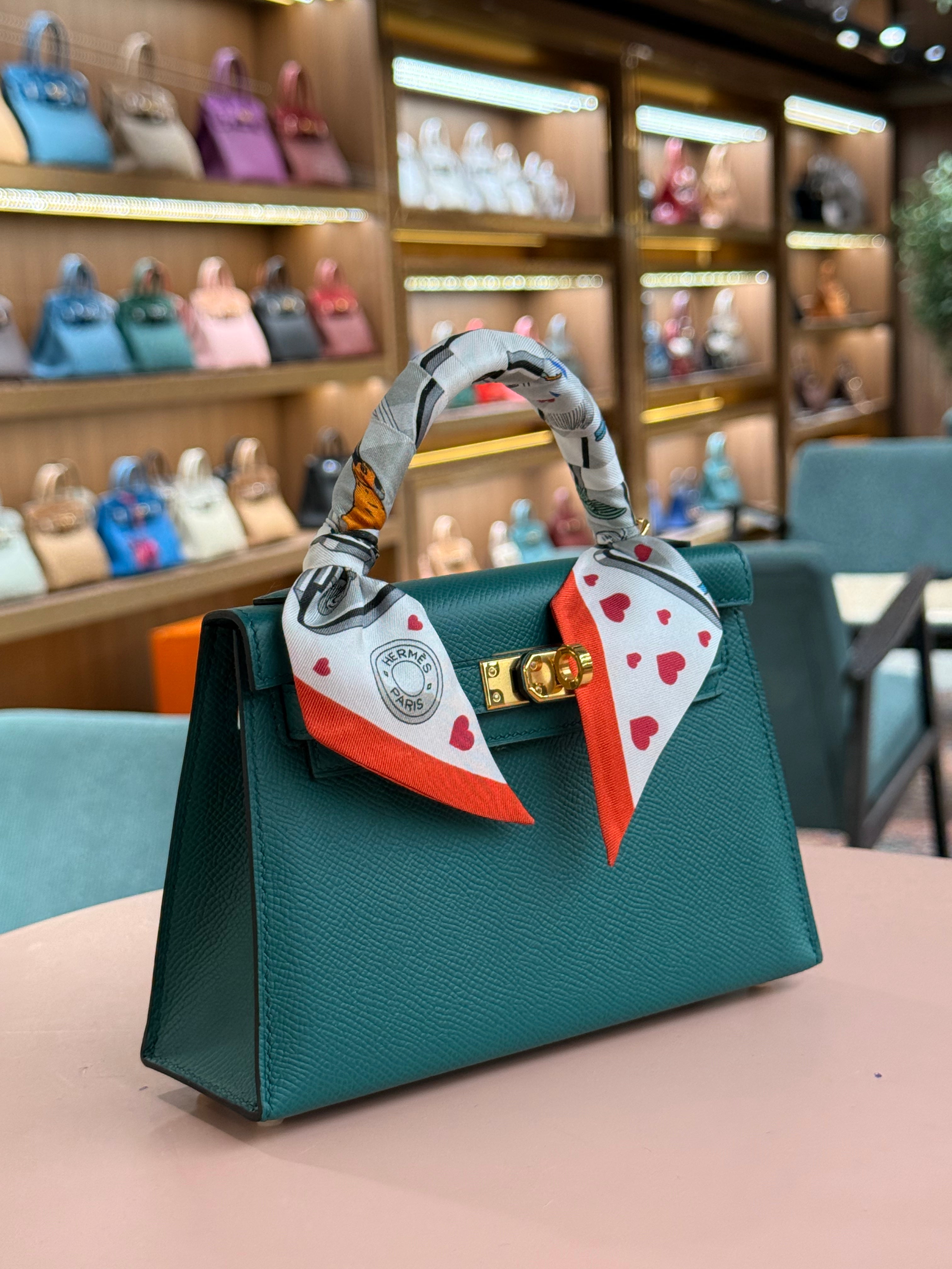 Hermes | Kelly (Mini) – Epsom – Vert Fonce – Gold Hardware