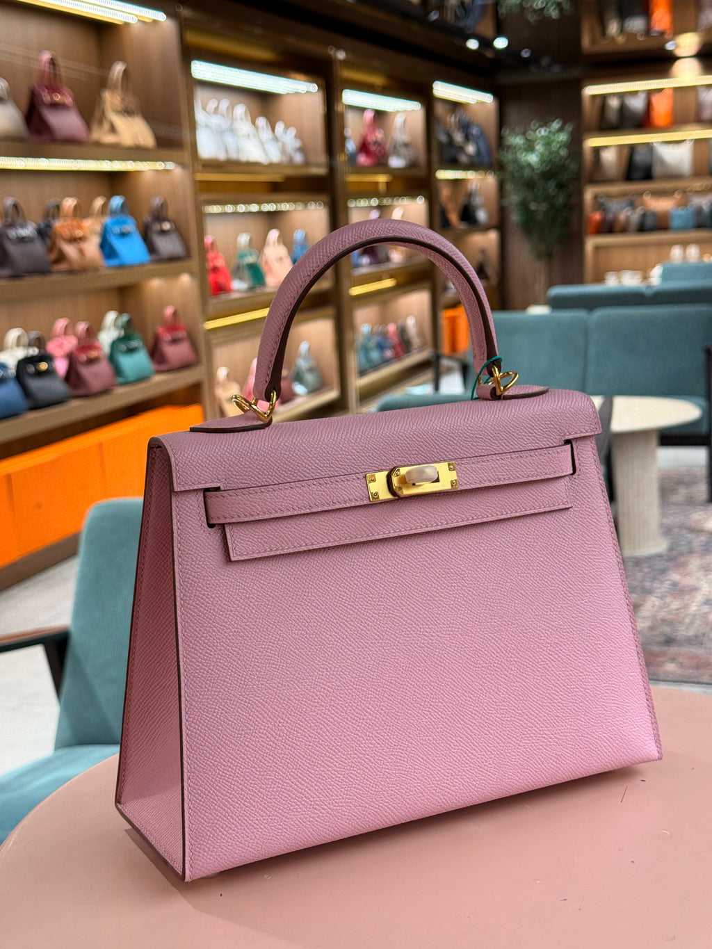 Hermes | Kelly (25) – Epsom – Rose Sakura – Gold Hardware