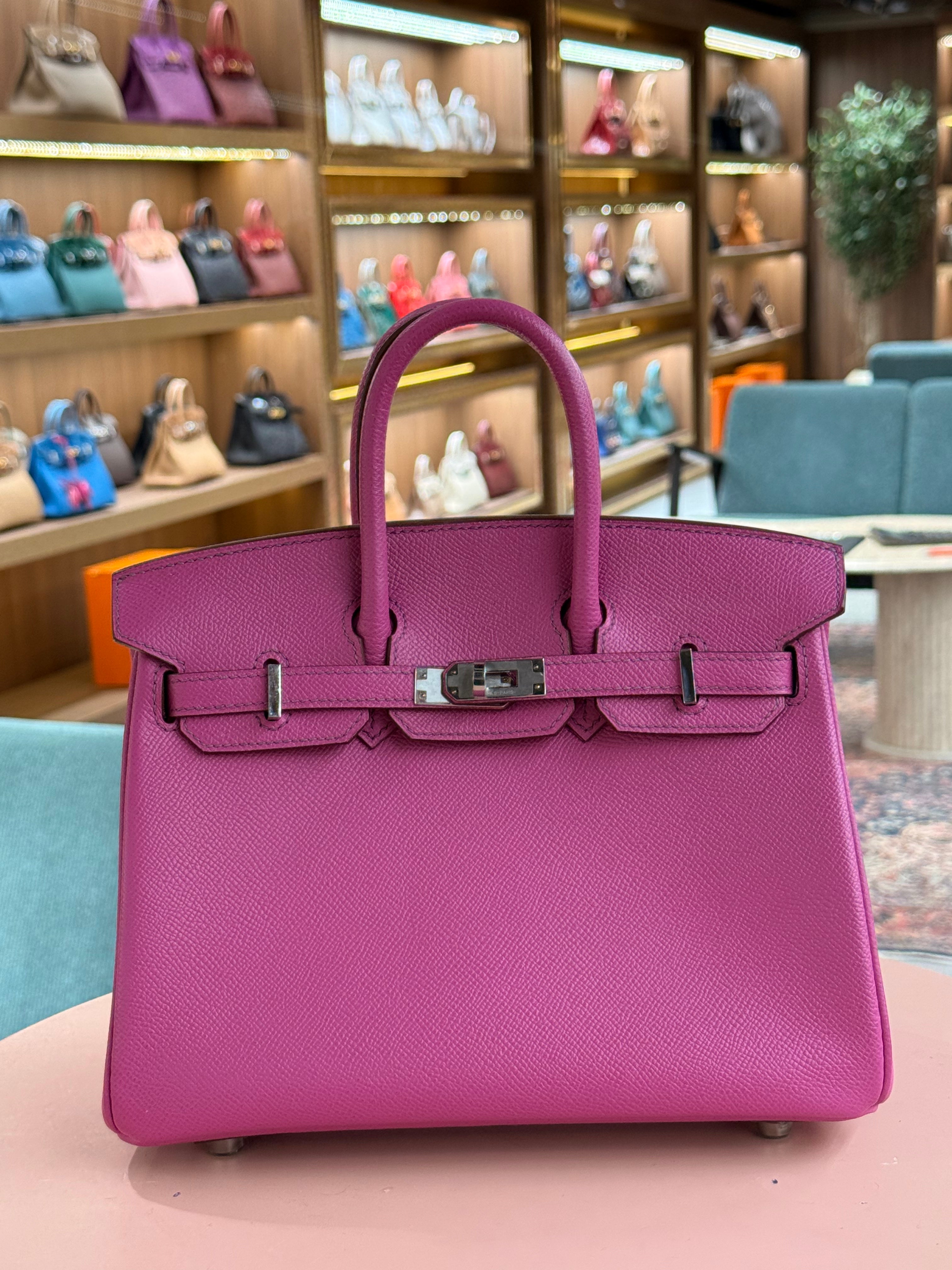 Hermes | Birkin (25) – Epsom – Rose Sakura – Palladium Hardware