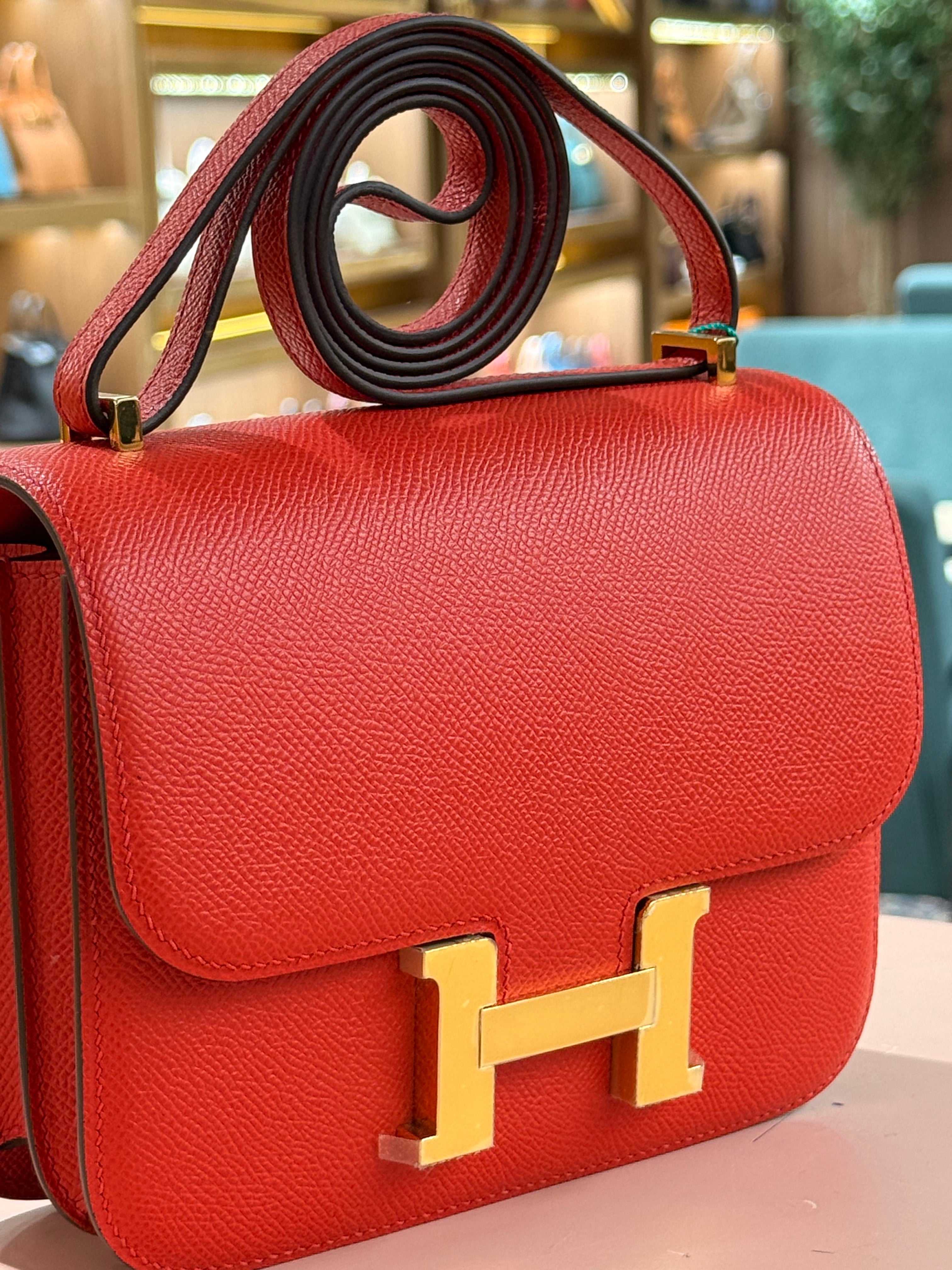 Hermes | Constance (18) – Epsom – Rouge H – Gold Hardware