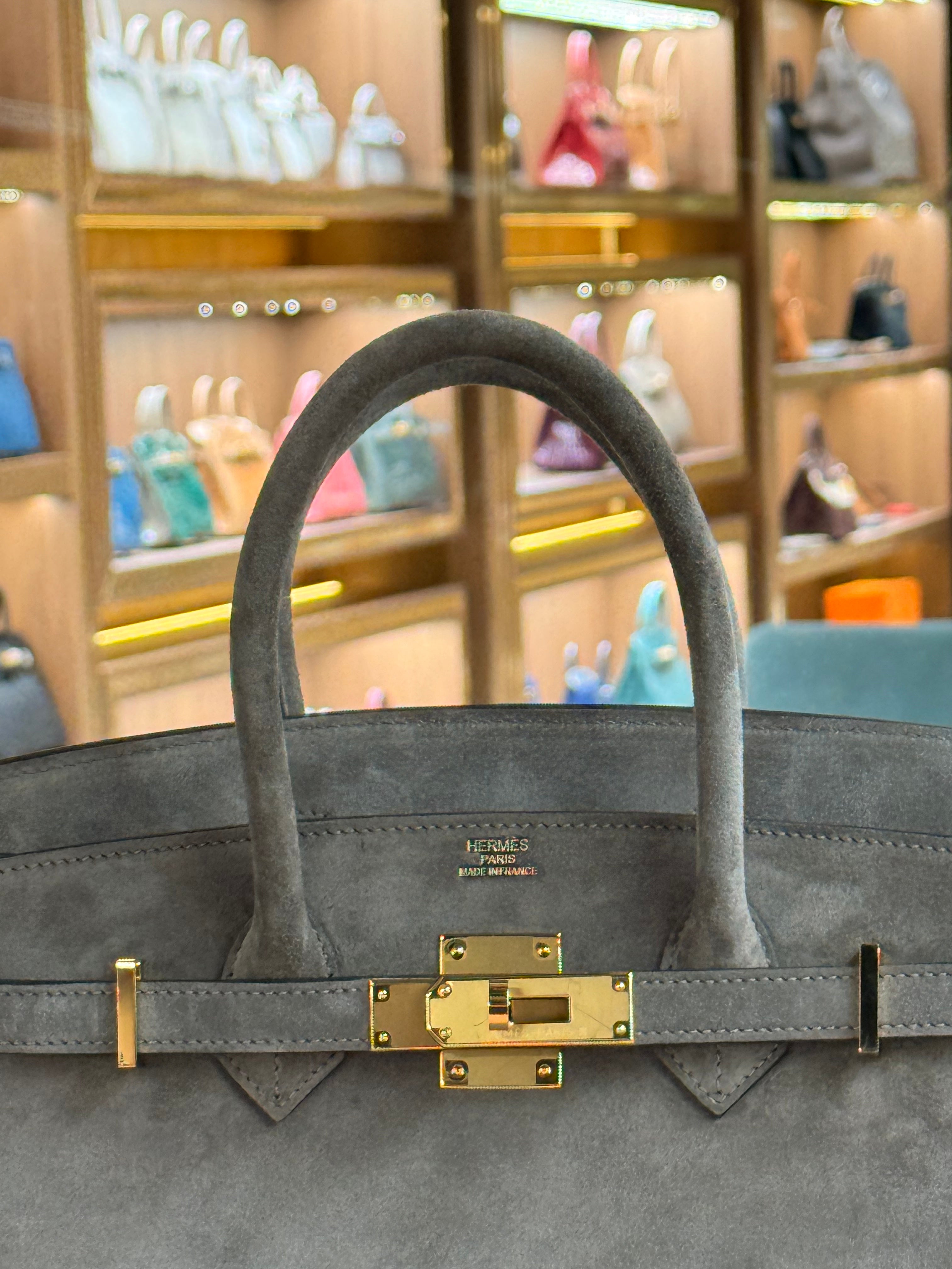 Hermes | Birkin (30) – Suede – Gris Tourterelle – Gold Hardware