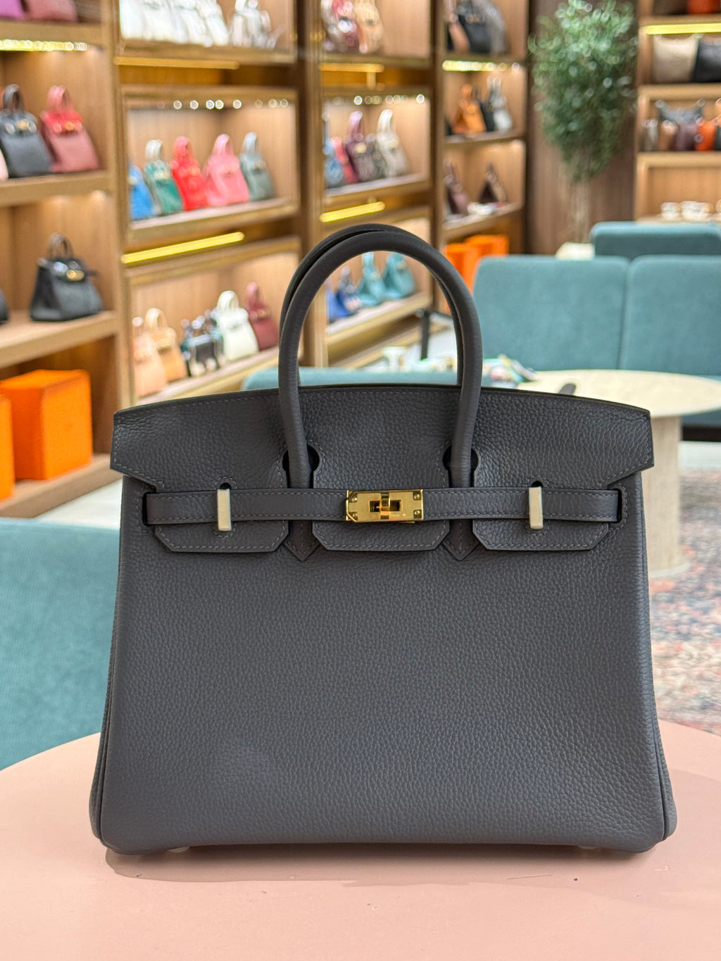 Hermes | Birkin (25) – Togo – Gris Tourterelle – Gold Hardware