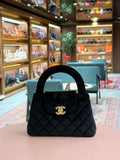 Chanel | Kelly Shopper – Velvet – Black – Gold Hardware