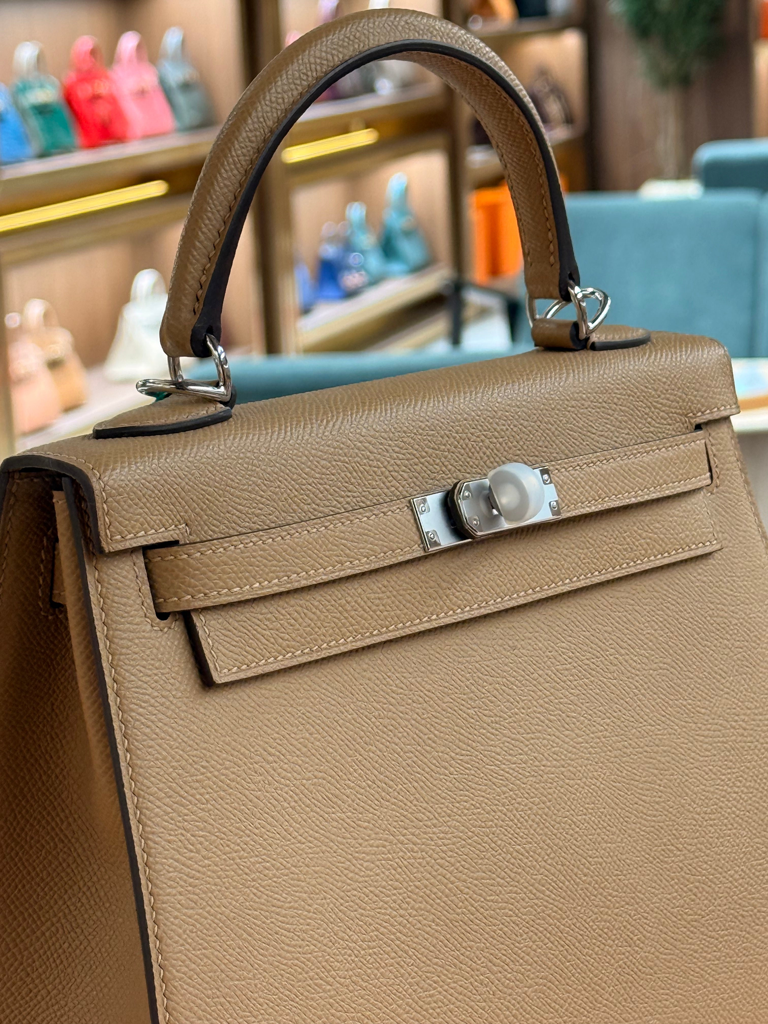 Hermes | Kelly (25) – Epsom – Gold – Palladium Hardware