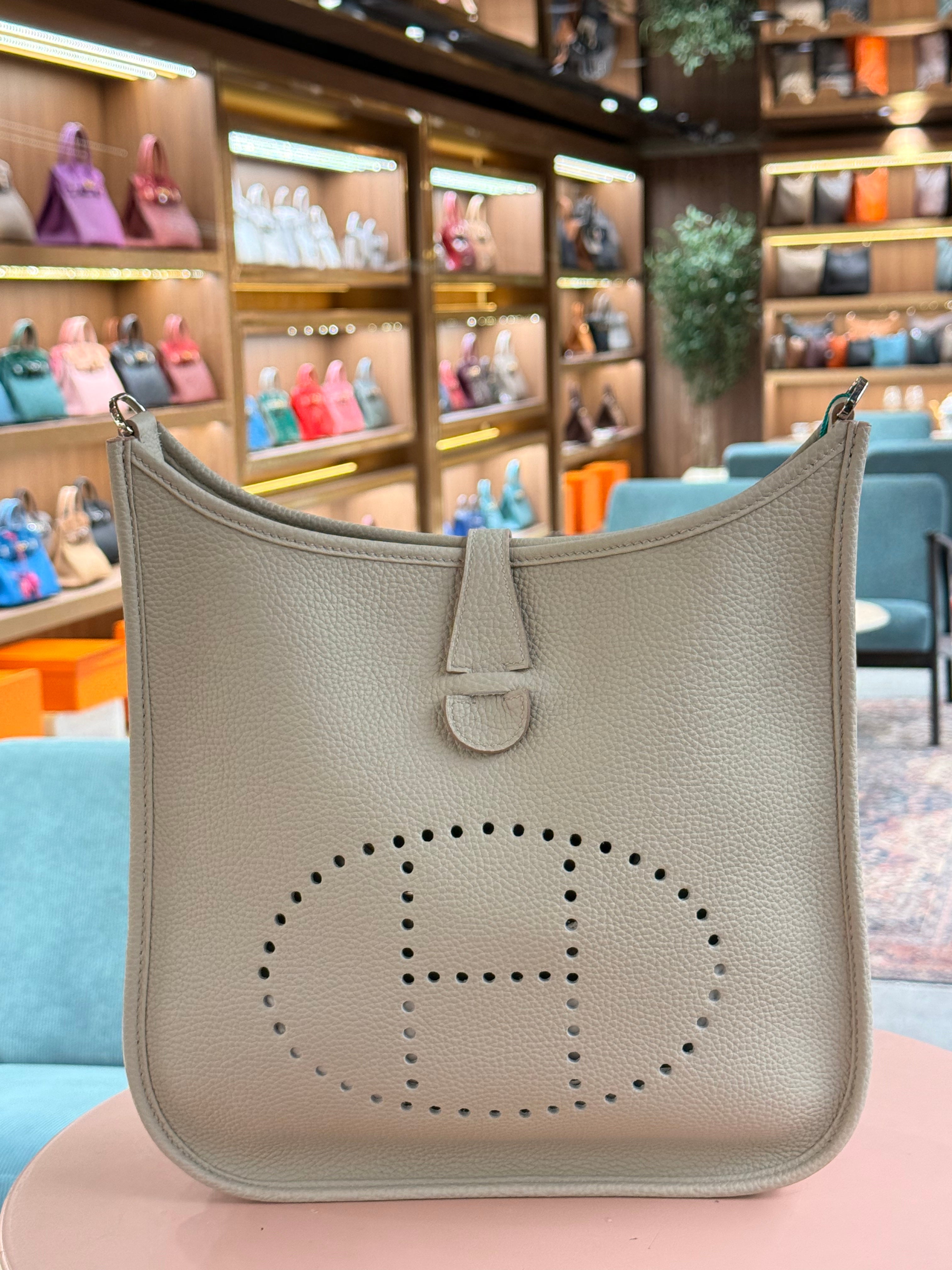 Hermes | Evelyne (Large) – Epsom – Gris Perle – Palladium Hardware